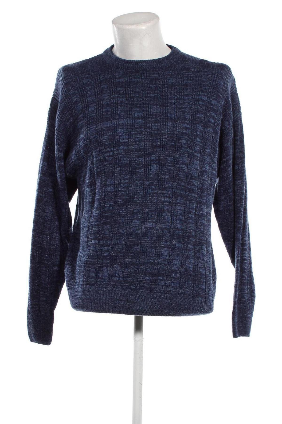Ανδρικό πουλόβερ Basic Editions, Μέγεθος M, Χρώμα Μπλέ, Τιμή 9,69 €