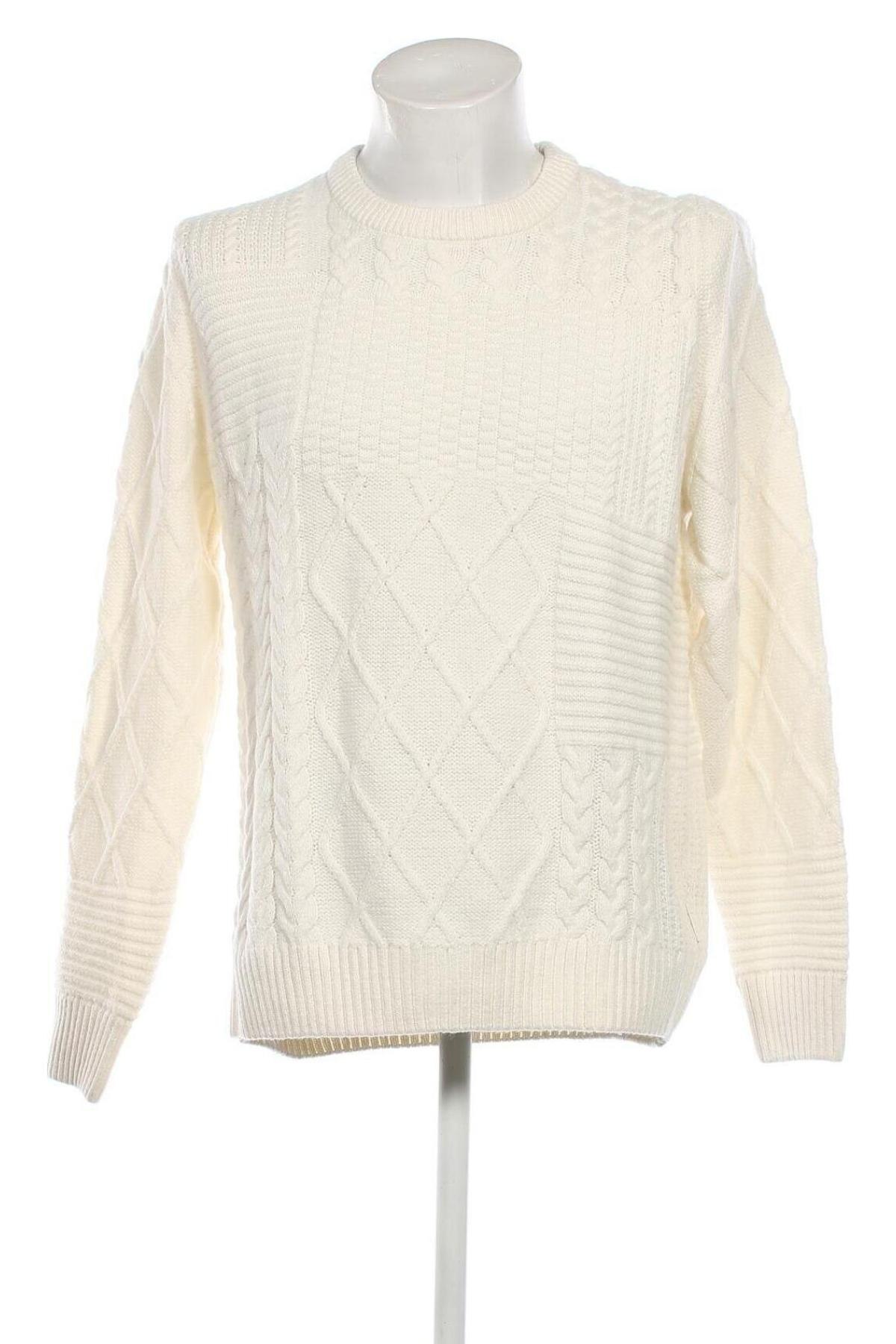 Ανδρικό πουλόβερ Blue Ridge, Μέγεθος M, Χρώμα Λευκό, Τιμή 12,09 €