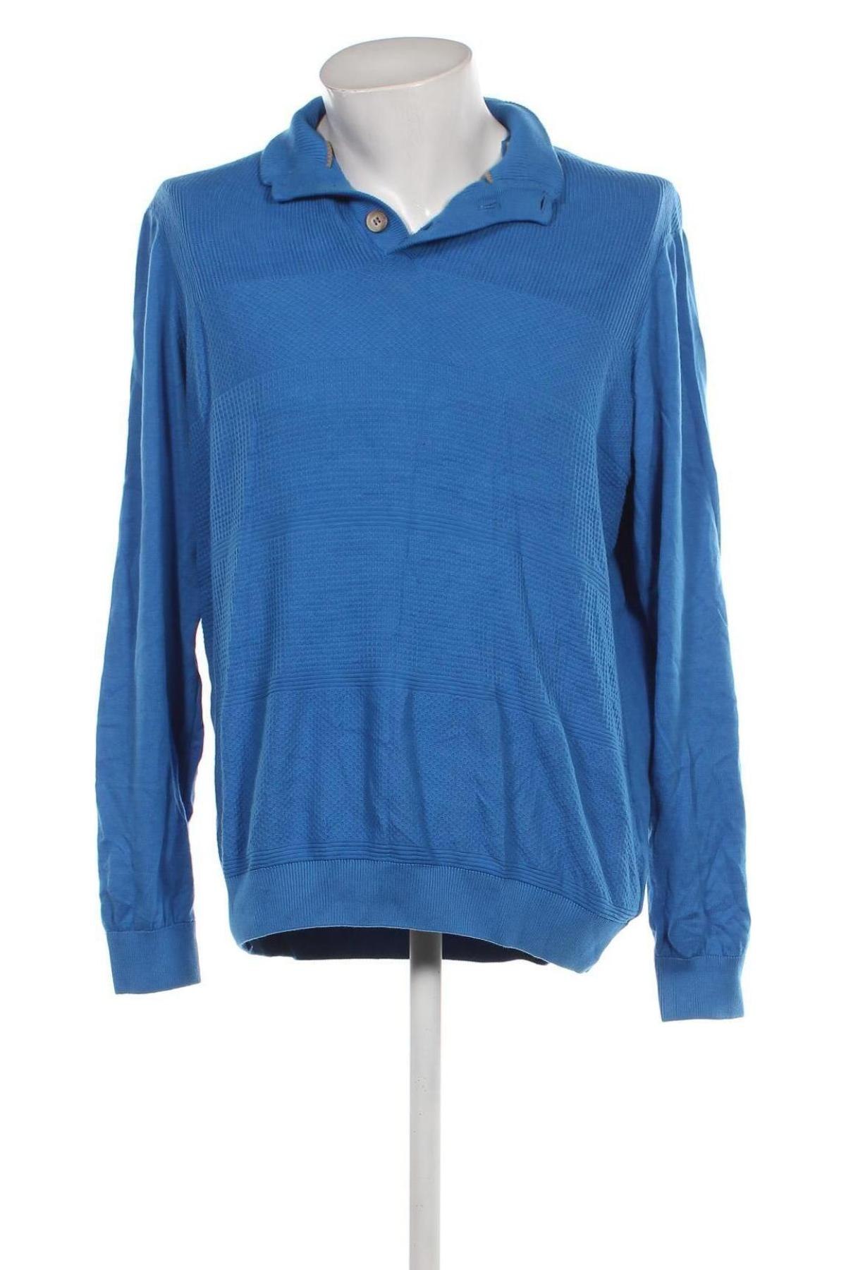 Мъжки пуловер Bugatchi, Размер XL, Цвят Син, Цена 128,78 лв.