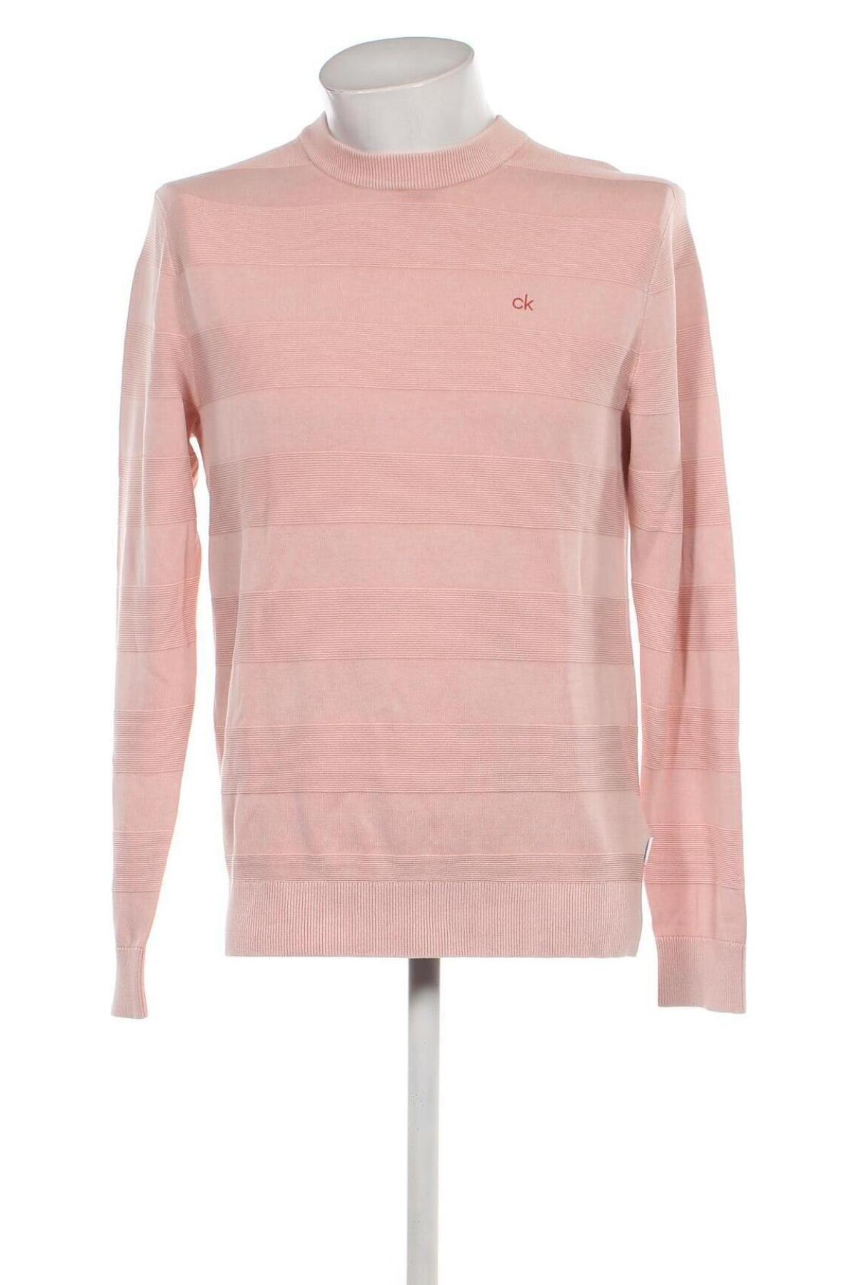 Мъжки пуловер Calvin Klein, Размер L, Цвят Розов, Цена 131,95 лв.