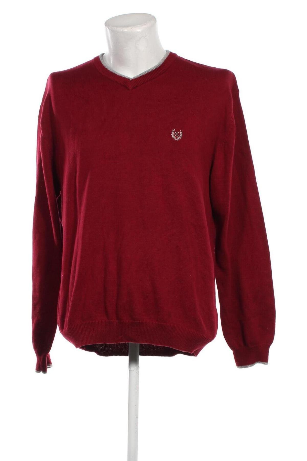 Ανδρικό πουλόβερ Chaps, Μέγεθος M, Χρώμα Κόκκινο, Τιμή 22,64 €
