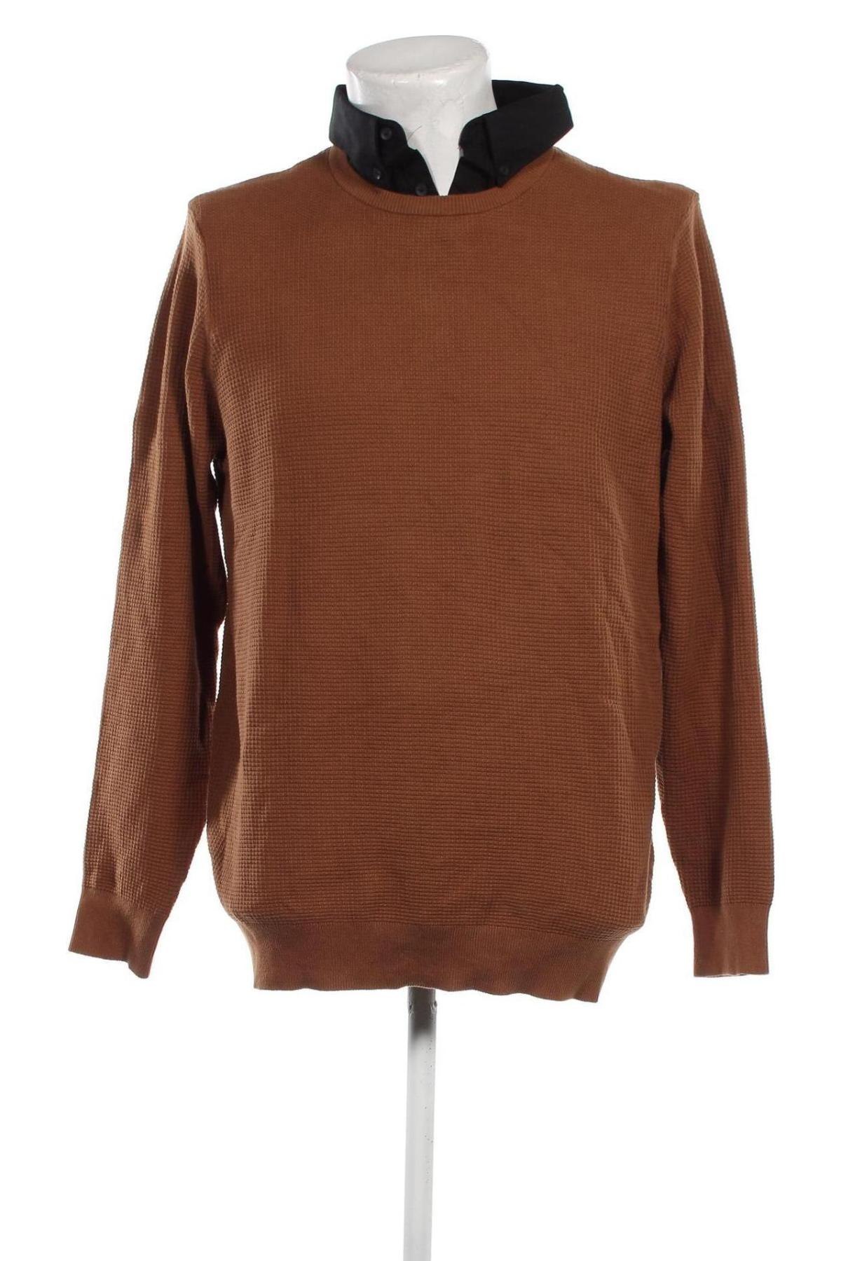 Ανδρικό πουλόβερ F&F, Μέγεθος XL, Χρώμα  Μπέζ, Τιμή 15,36 €