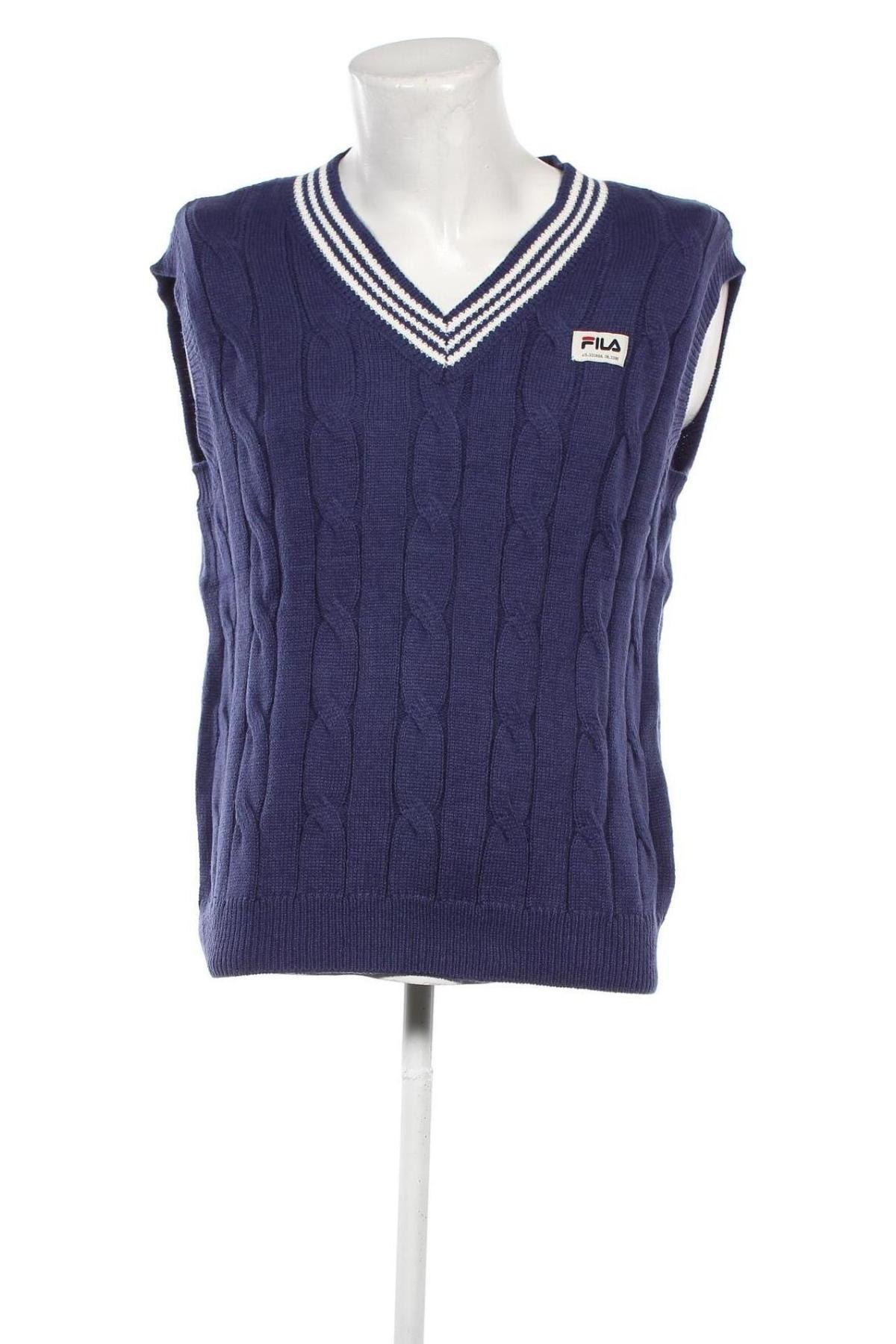 Мъжки пуловер FILA, Размер XS, Цвят Син, Цена 75,60 лв.
