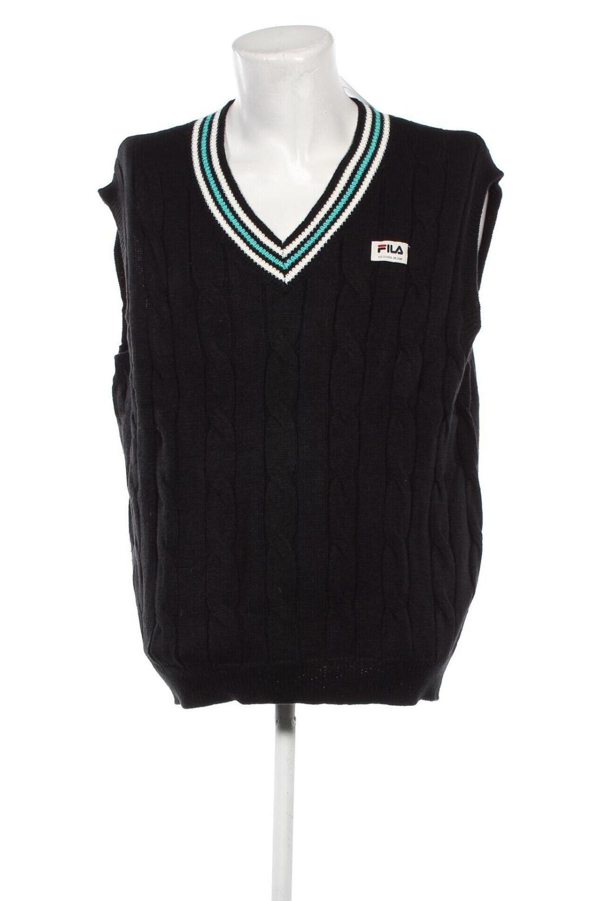 Ανδρικό πουλόβερ FILA, Μέγεθος L, Χρώμα Μαύρο, Τιμή 38,97 €