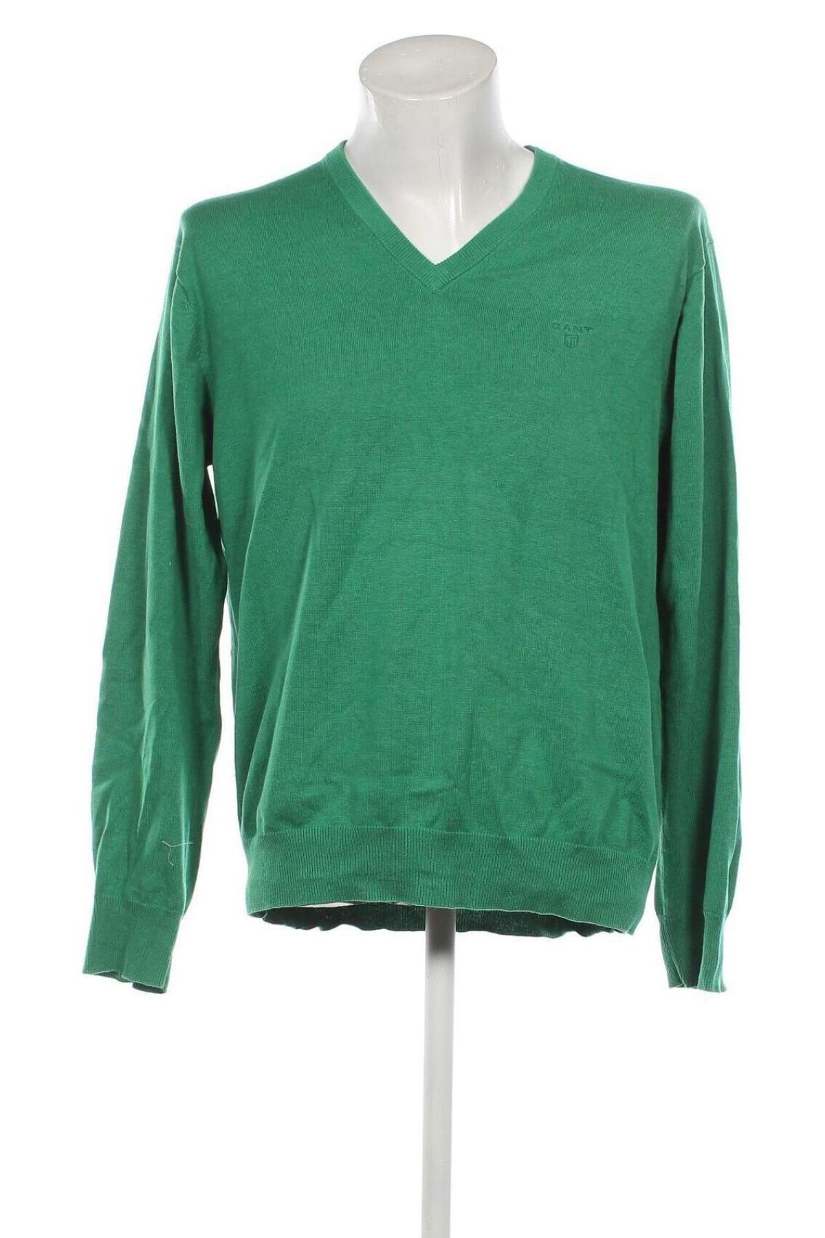 Мъжки пуловер Gant, Размер XL, Цвят Зелен, Цена 75,84 лв.