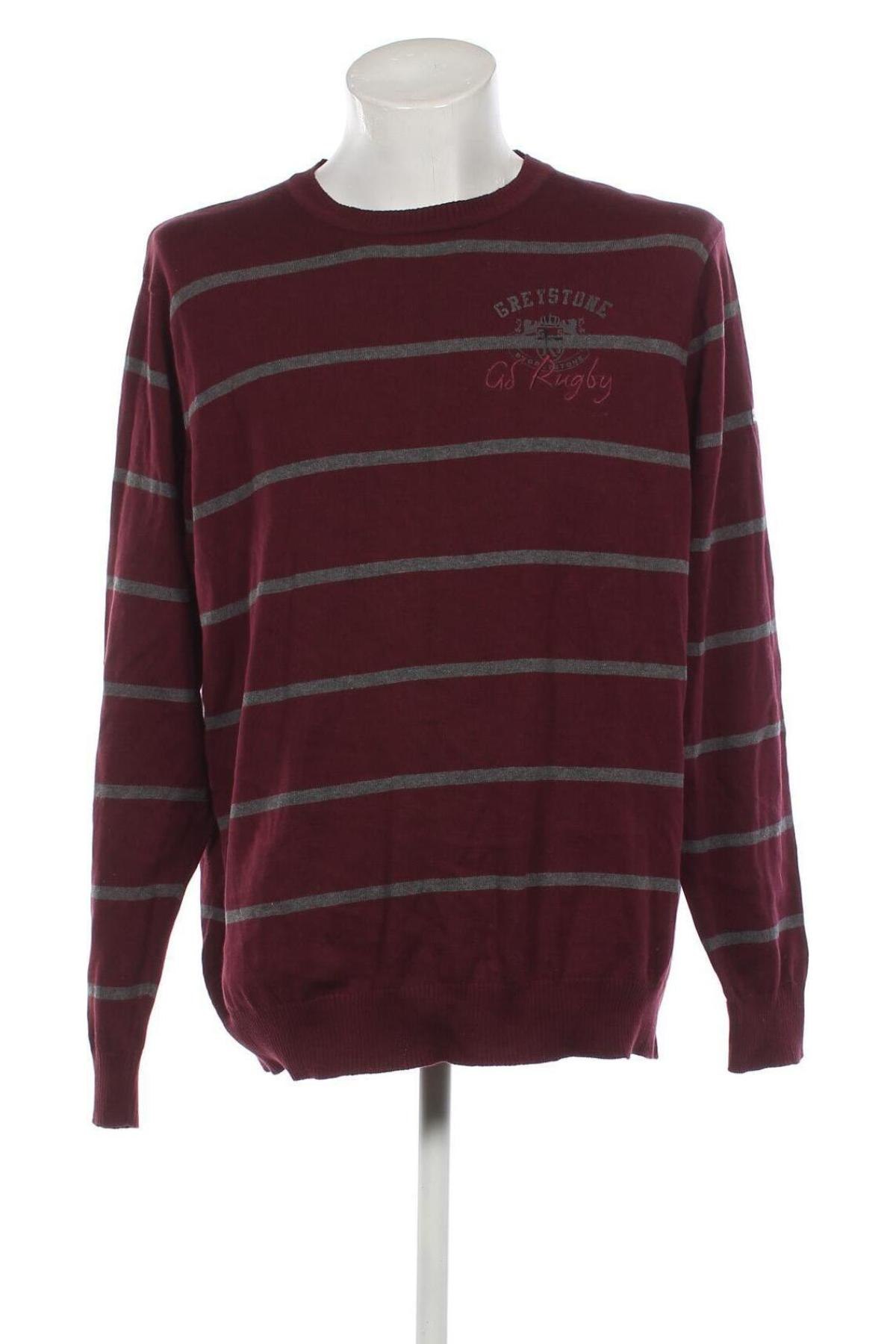 Мъжки пуловер Greystone, Размер XXL, Цвят Червен, Цена 14,50 лв.