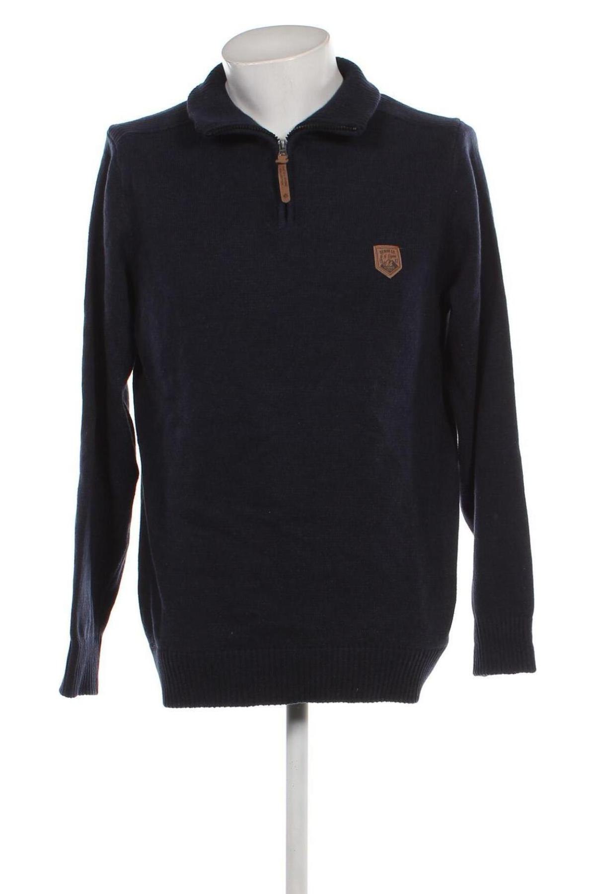 Мъжки пуловер Jean Pascale, Размер XL, Цвят Син, Цена 15,66 лв.