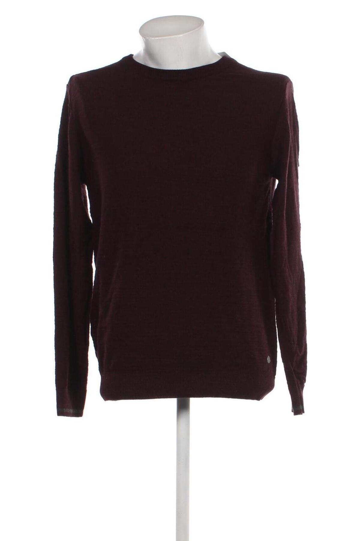Ανδρικό πουλόβερ Jean Pascale, Μέγεθος M, Χρώμα Κόκκινο, Τιμή 9,69 €