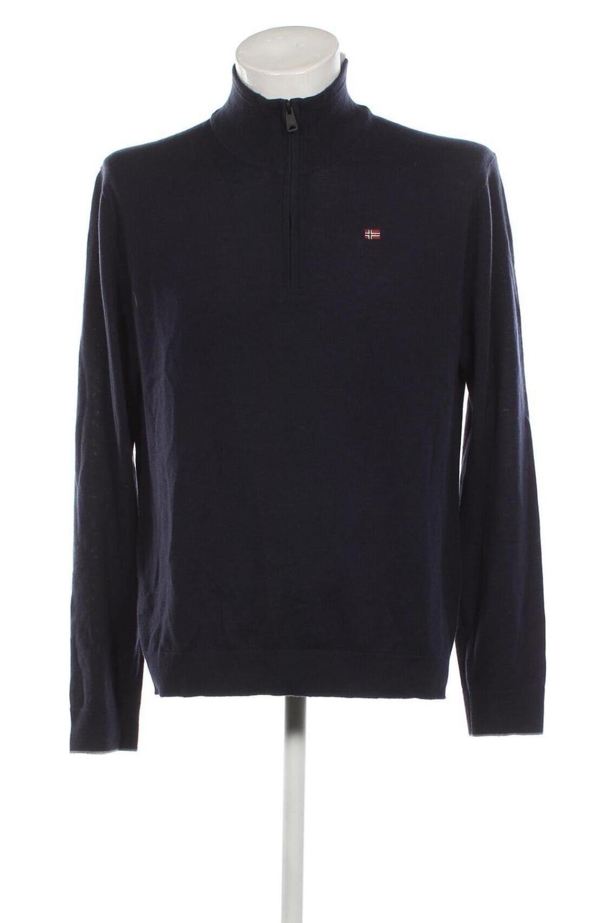Мъжки пуловер Napapijri, Размер XL, Цвят Син, Цена 204,00 лв.