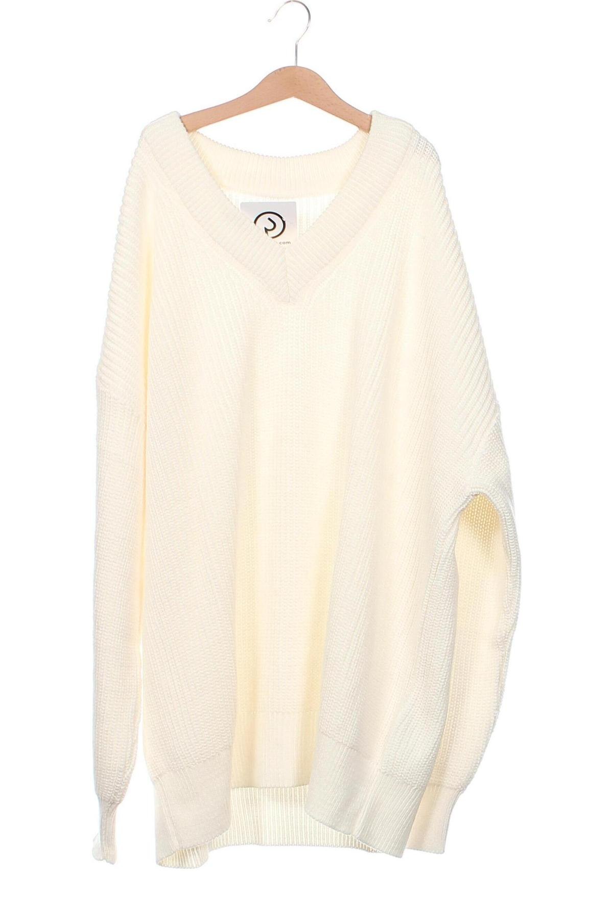 Ανδρικό πουλόβερ Pull&Bear, Μέγεθος M, Χρώμα Εκρού, Τιμή 9,48 €