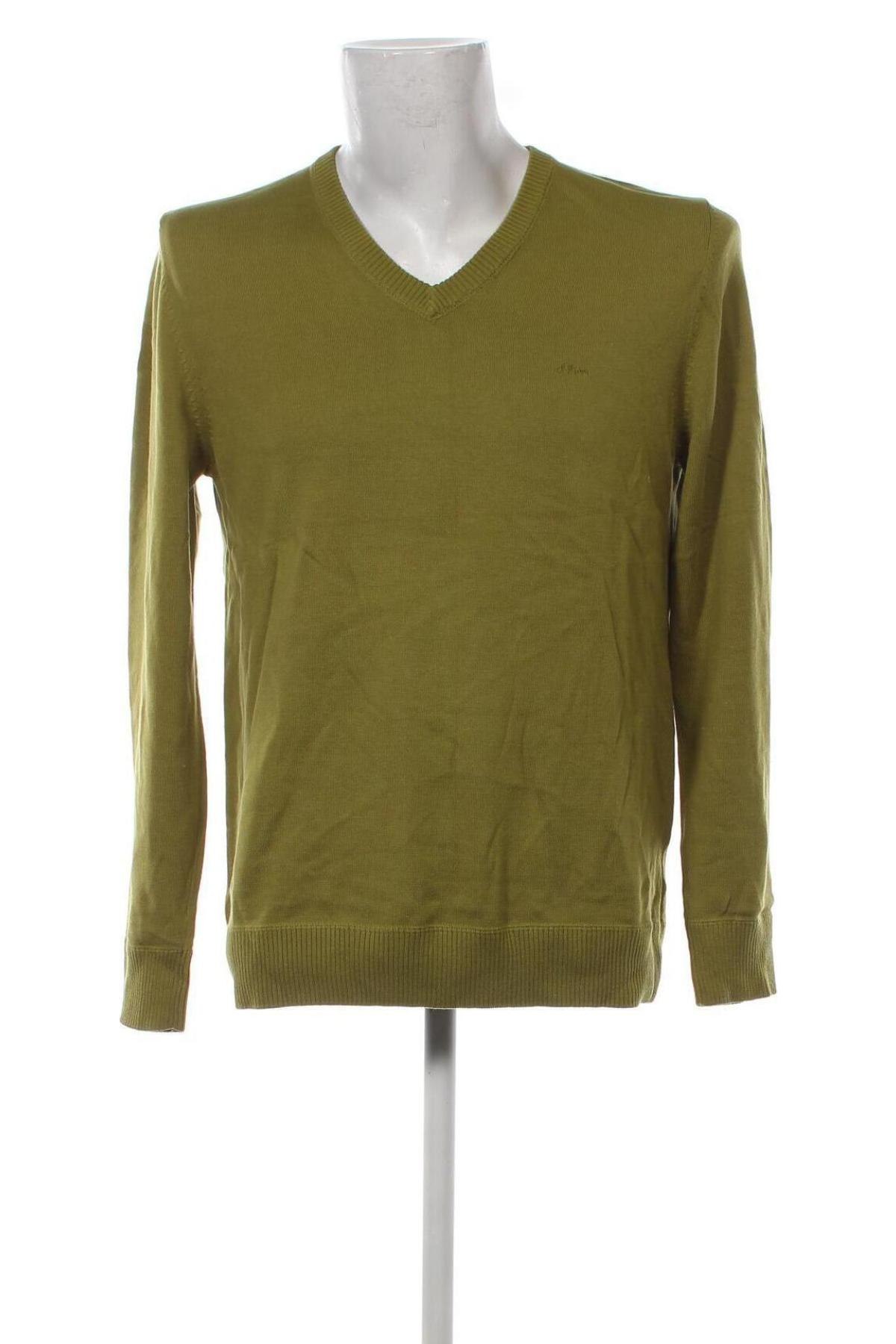 Herrenpullover S.Oliver, Größe L, Farbe Grün, Preis 23,66 €