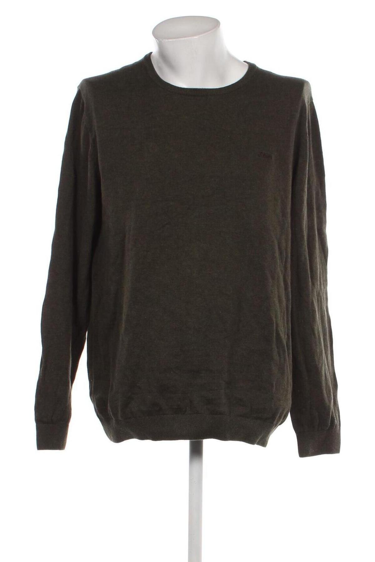 Ανδρικό πουλόβερ S.Oliver, Μέγεθος XL, Χρώμα Πράσινο, Τιμή 11,36 €