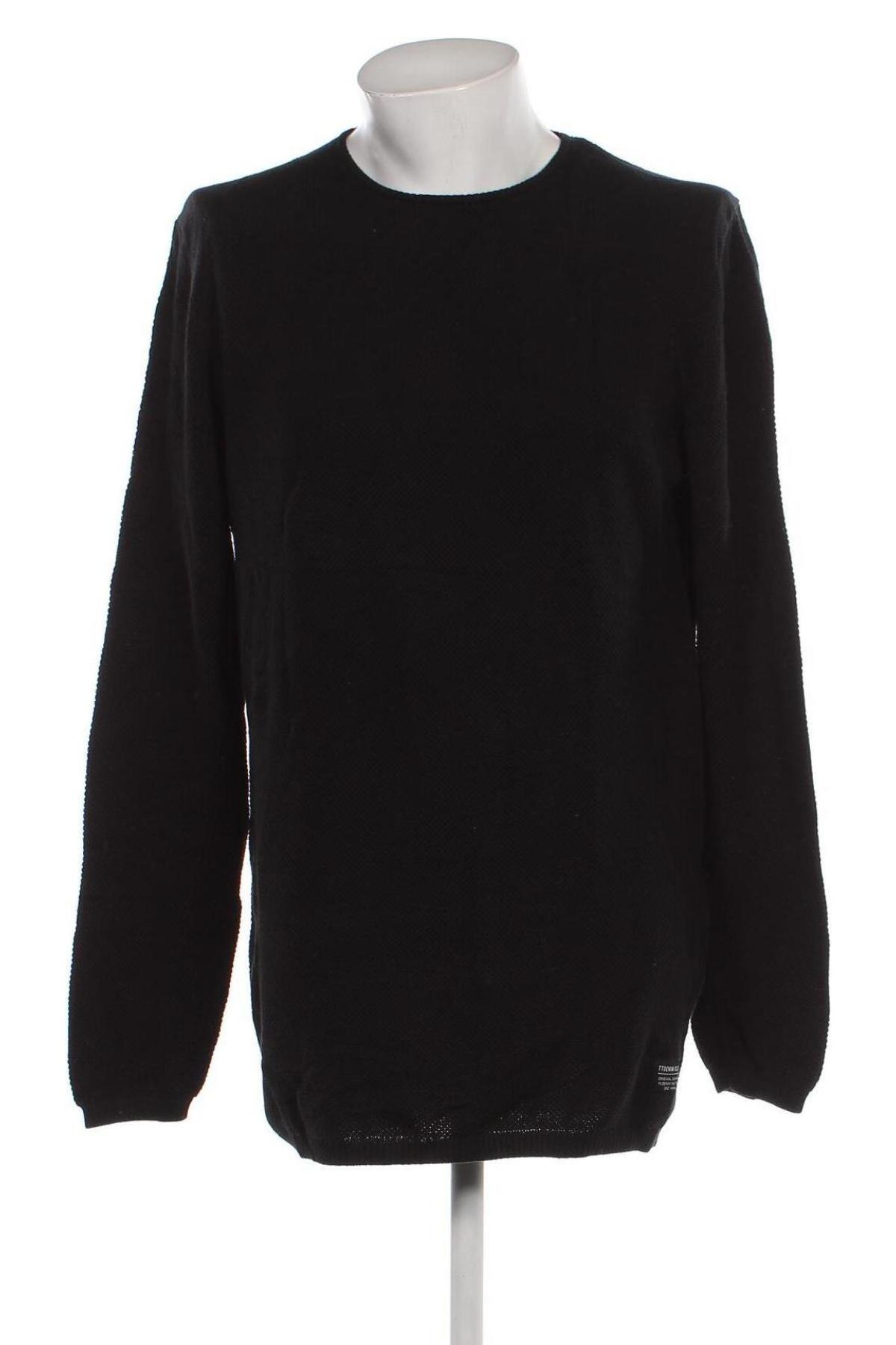 Ανδρικό πουλόβερ Tom Tailor, Μέγεθος XXL, Χρώμα Μαύρο, Τιμή 11,36 €
