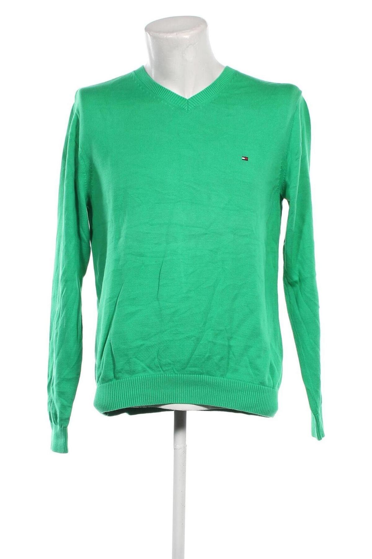 Ανδρικό πουλόβερ Tommy Hilfiger, Μέγεθος L, Χρώμα Πράσινο, Τιμή 59,38 €