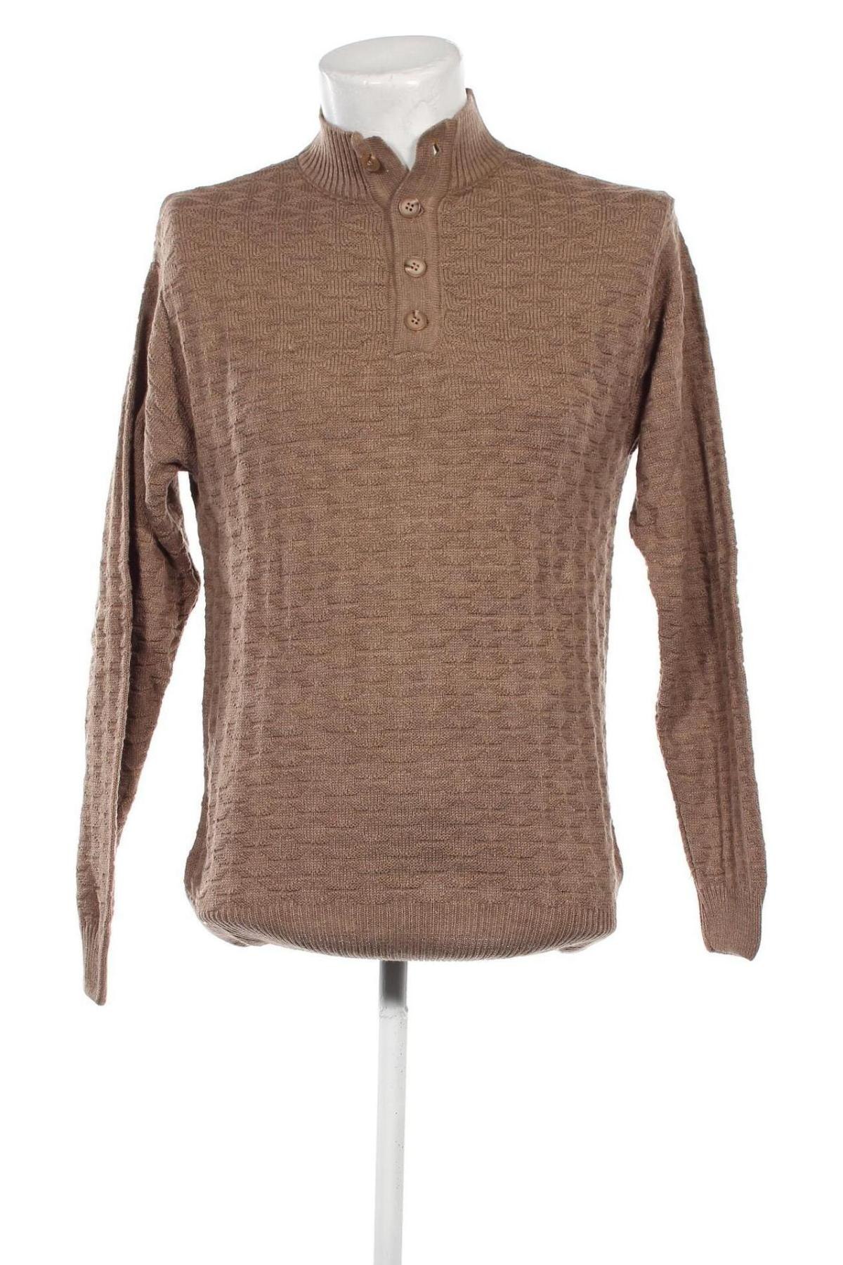 Ανδρικό πουλόβερ Trendyol, Μέγεθος M, Χρώμα  Μπέζ, Τιμή 9,92 €