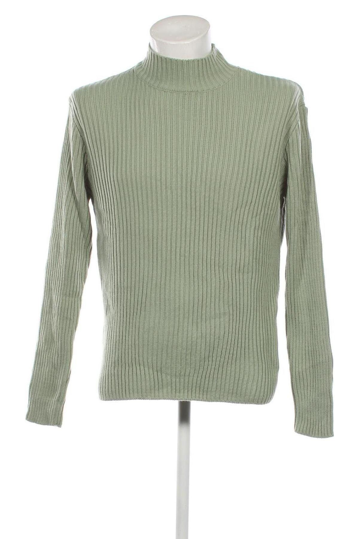 Мъжки пуловер Trendyol, Размер L, Цвят Зелен, Цена 34,65 лв.