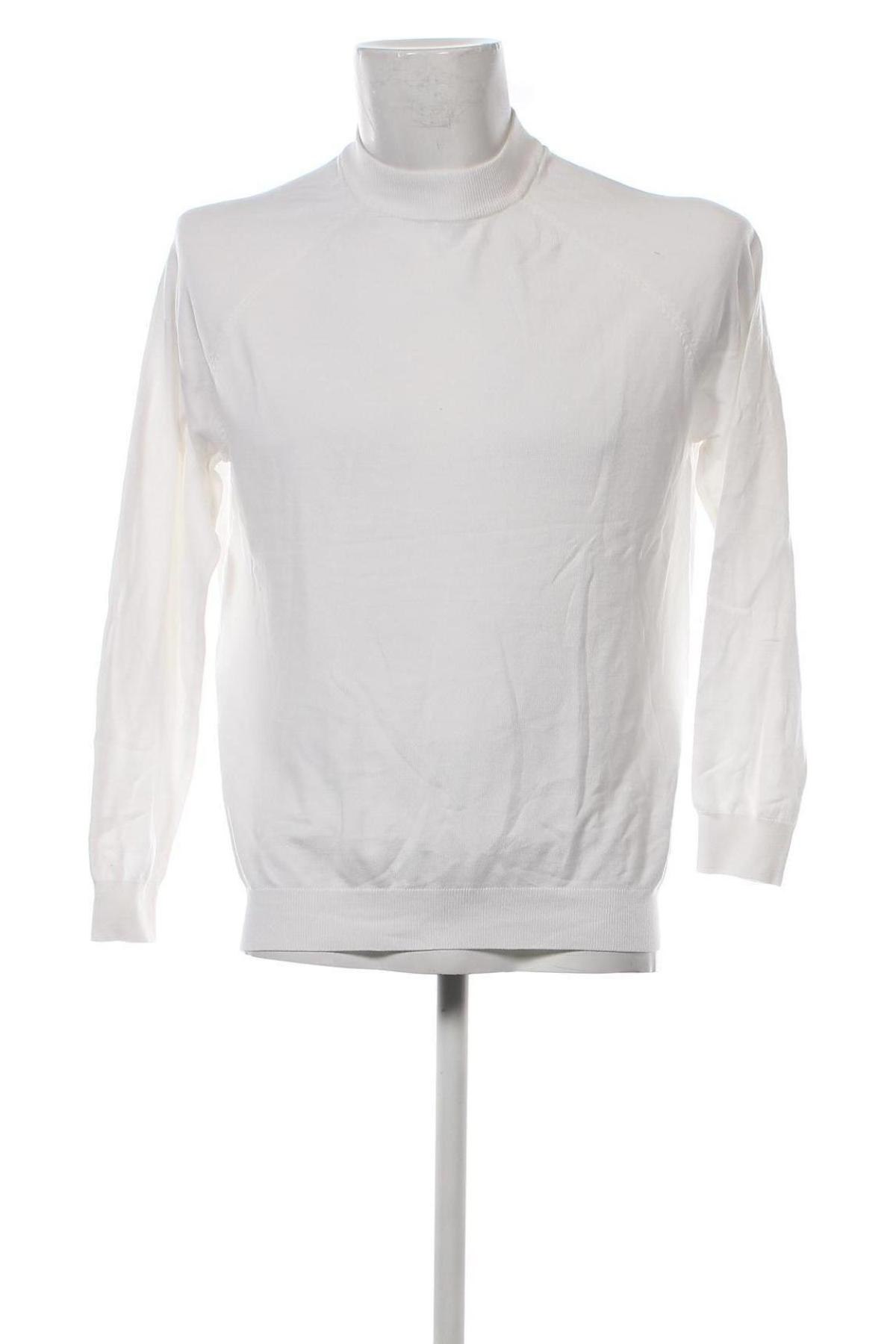 Herrenpullover Zara, Größe M, Farbe Weiß, Preis € 6,24