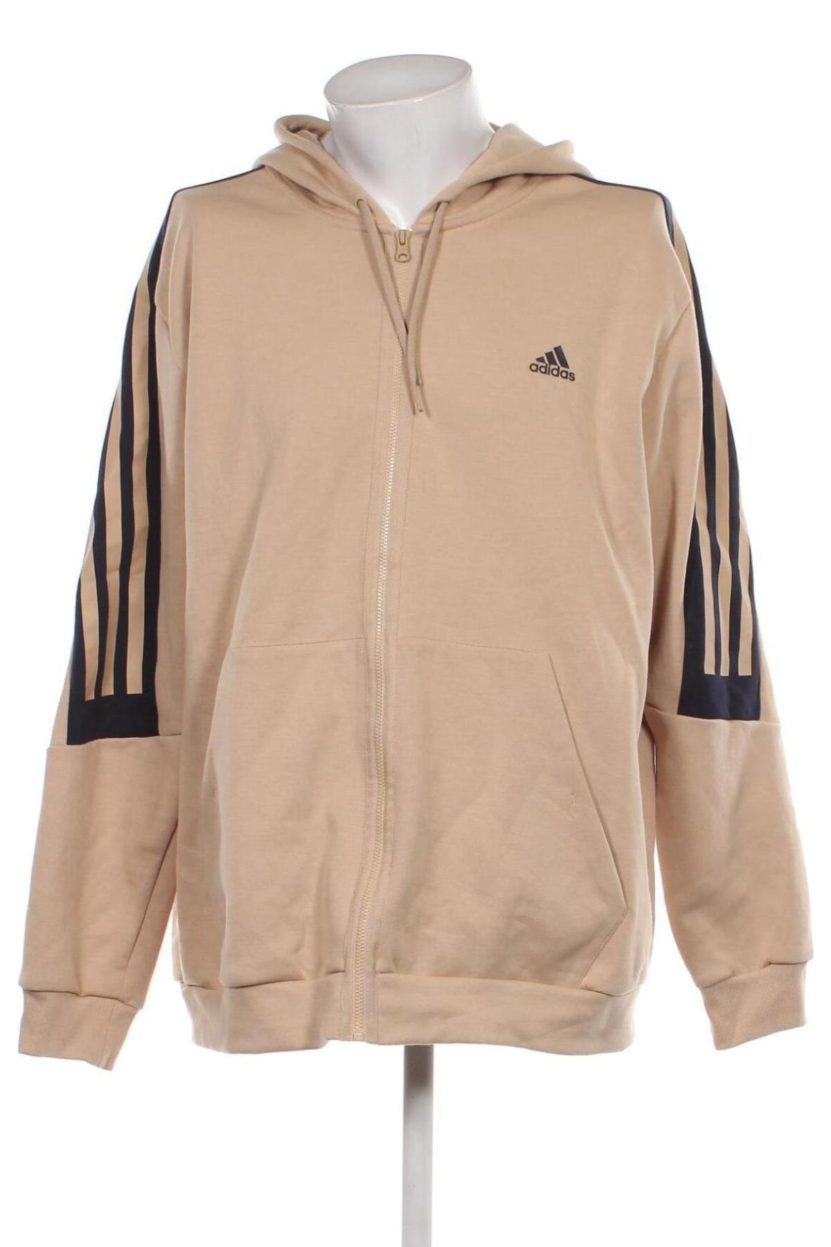 Herren Sweatshirt Adidas, Größe XXL, Farbe Beige, Preis 38,27 €