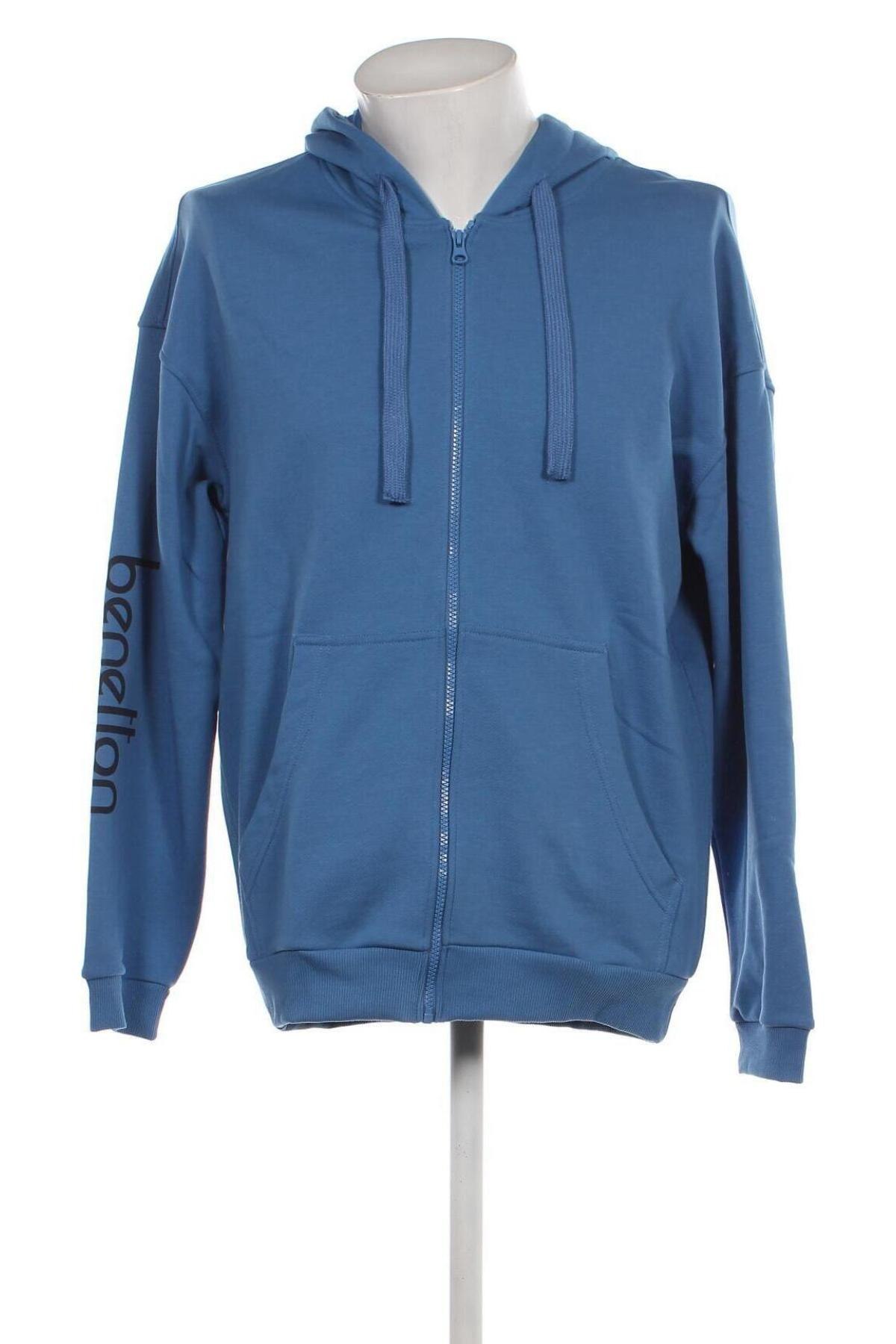 Herren Sweatshirt United Colors Of Benetton, Größe M, Farbe Blau, Preis 21,57 €