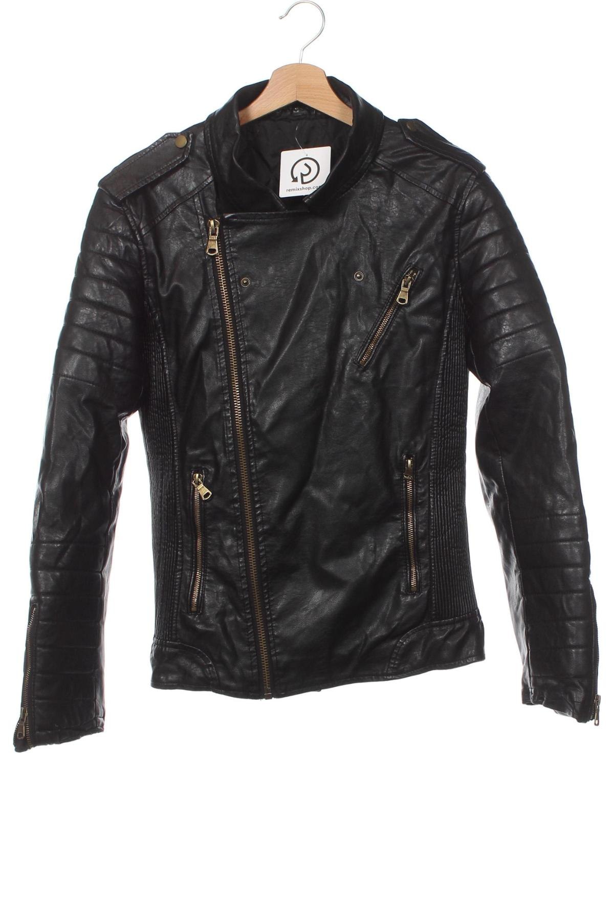 Pánska kožená bunda , Veľkosť M, Farba Čierna, Cena  26,95 €