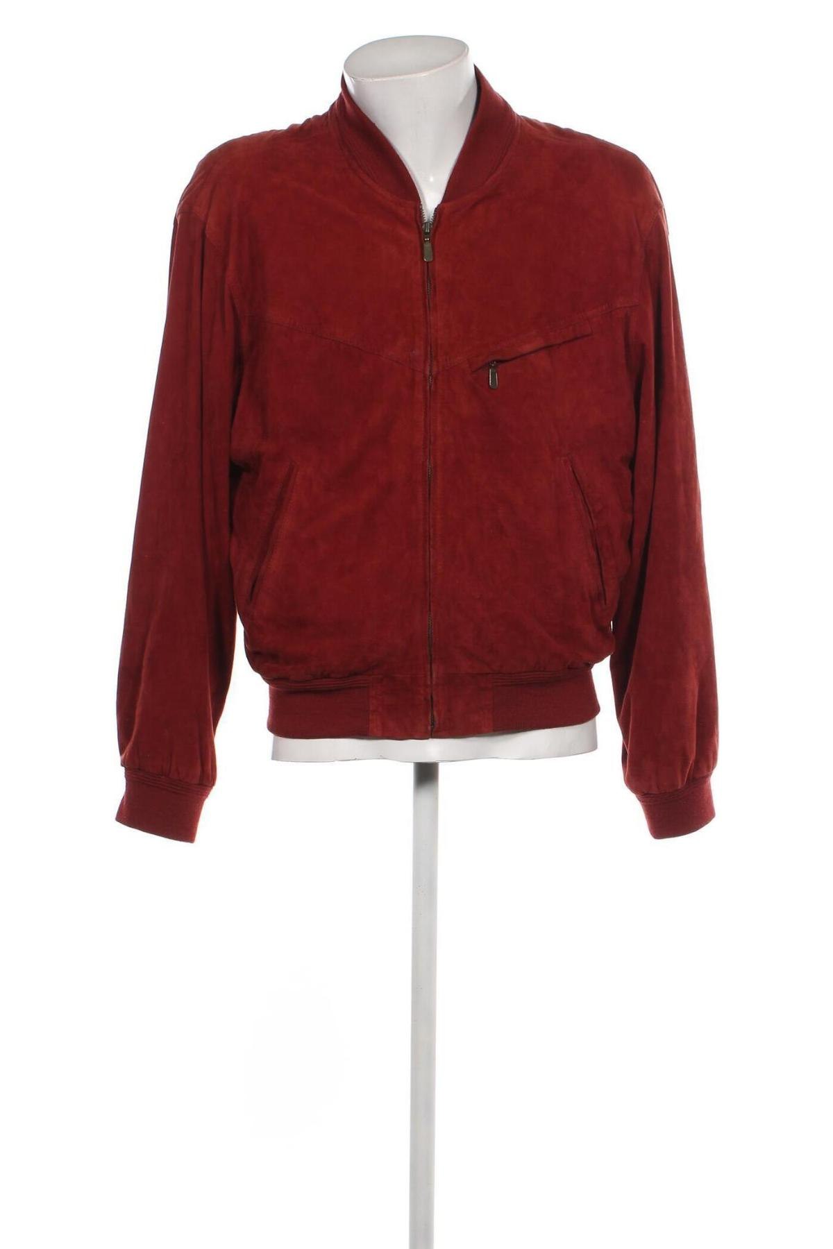Pánska kožená bunda , Veľkosť M, Farba Červená, Cena  54,74 €