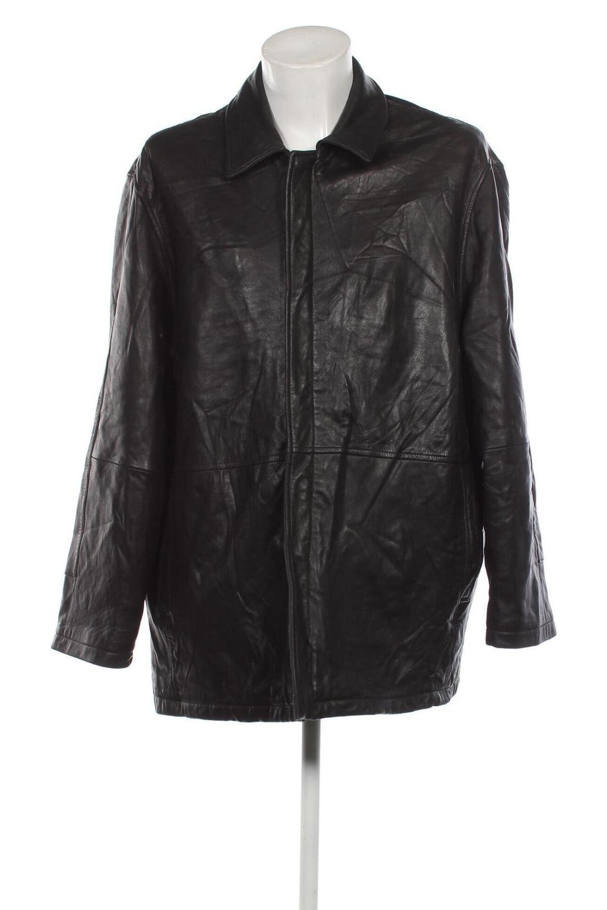 Pánska kožená bunda , Veľkosť XL, Farba Čierna, Cena  36,67 €