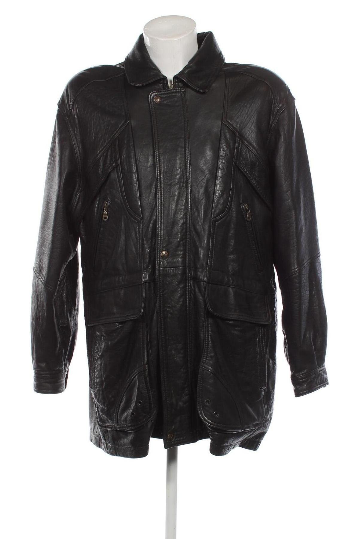 Pánská kožená bunda , Velikost L, Barva Černá, Cena  731,00 Kč