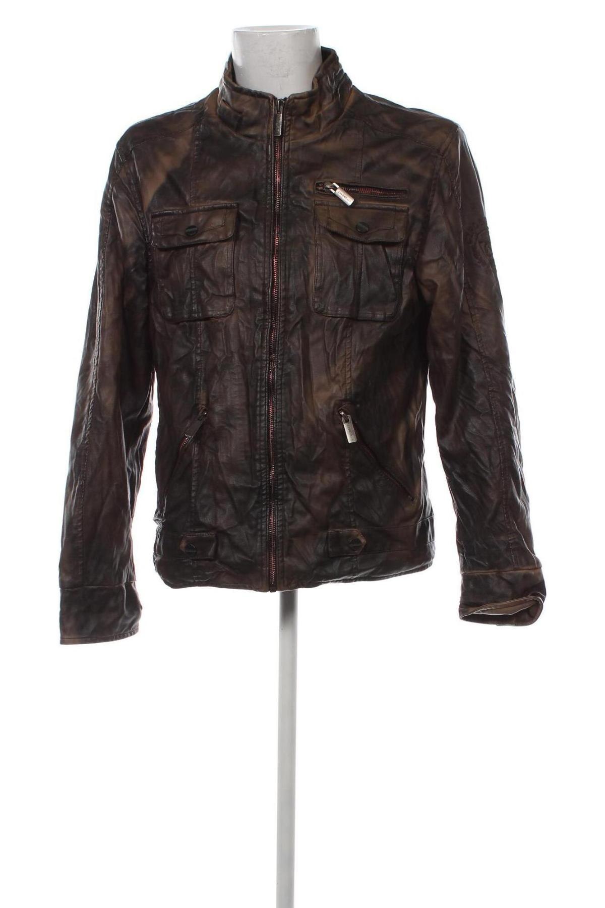 Herren Lederjacke Cipo & Baxx, Größe XL, Farbe Braun, Preis € 31,31