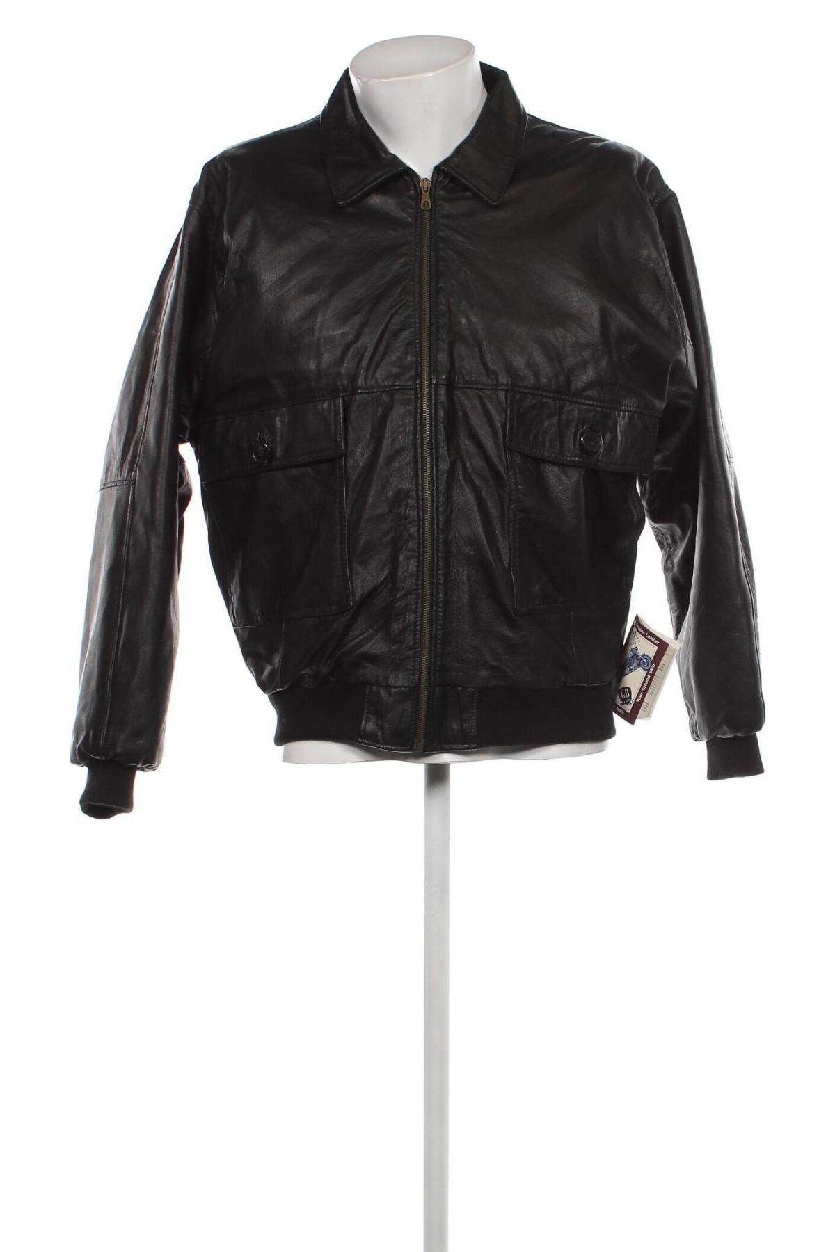 Pánská kožená bunda  Gb, Velikost M, Barva Černá, Cena  1 706,00 Kč