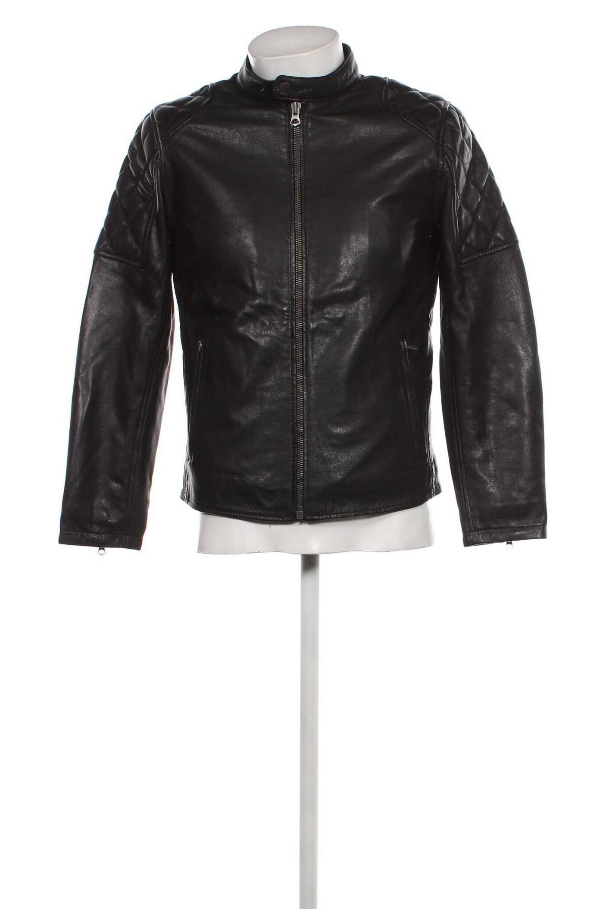 Pánska kožená bunda  Pepe Jeans, Veľkosť S, Farba Čierna, Cena  265,98 €