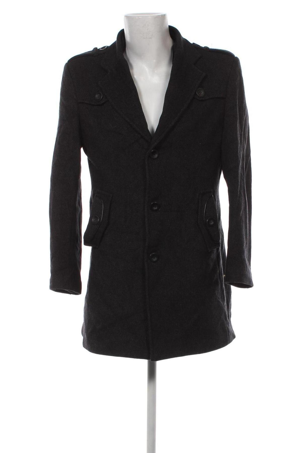 Мъжко палто, Размер L, Цвят Черен, Цена 57,78 лв.