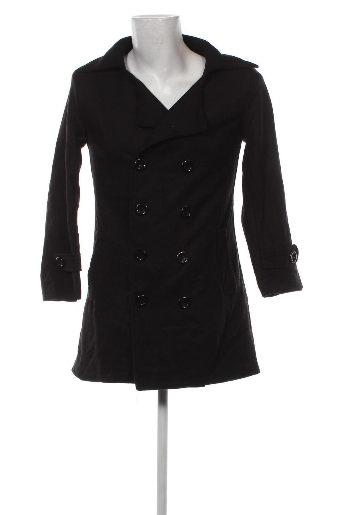 Мъжко палто, Размер M, Цвят Черен, Цена 87,72 лв.