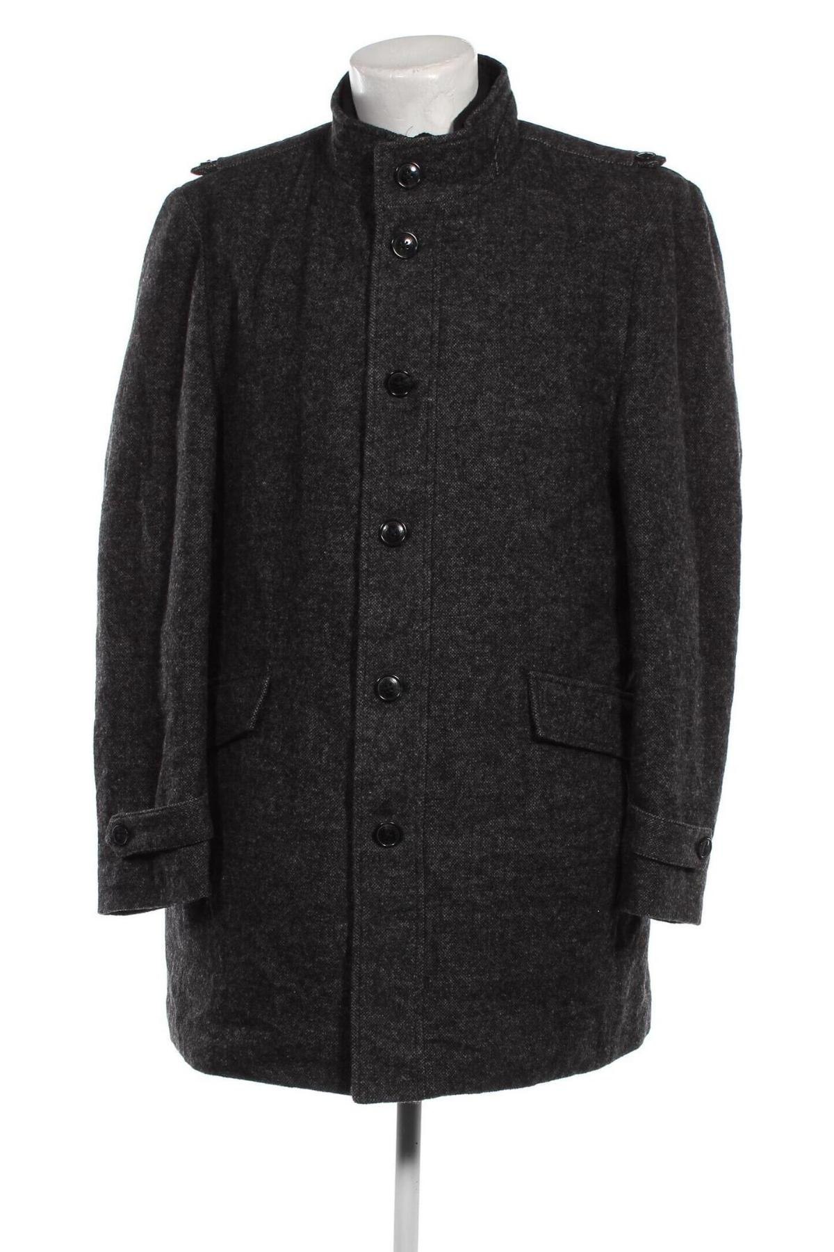 Мъжко палто Angelo Litrico, Размер M, Цвят Черен, Цена 57,78 лв.