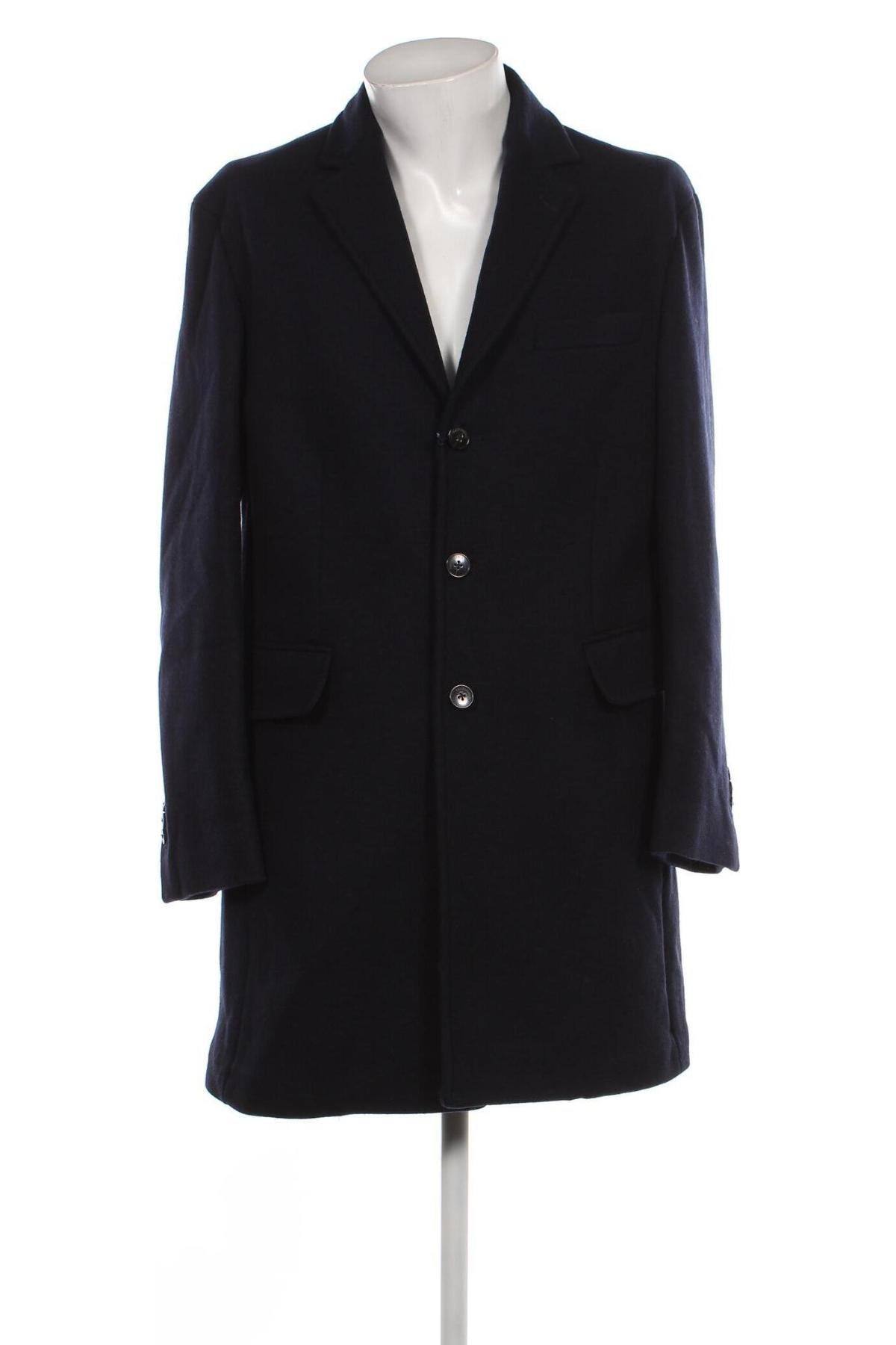 Мъжко палто Faconnable, Размер L, Цвят Син, Цена 422,37 лв.