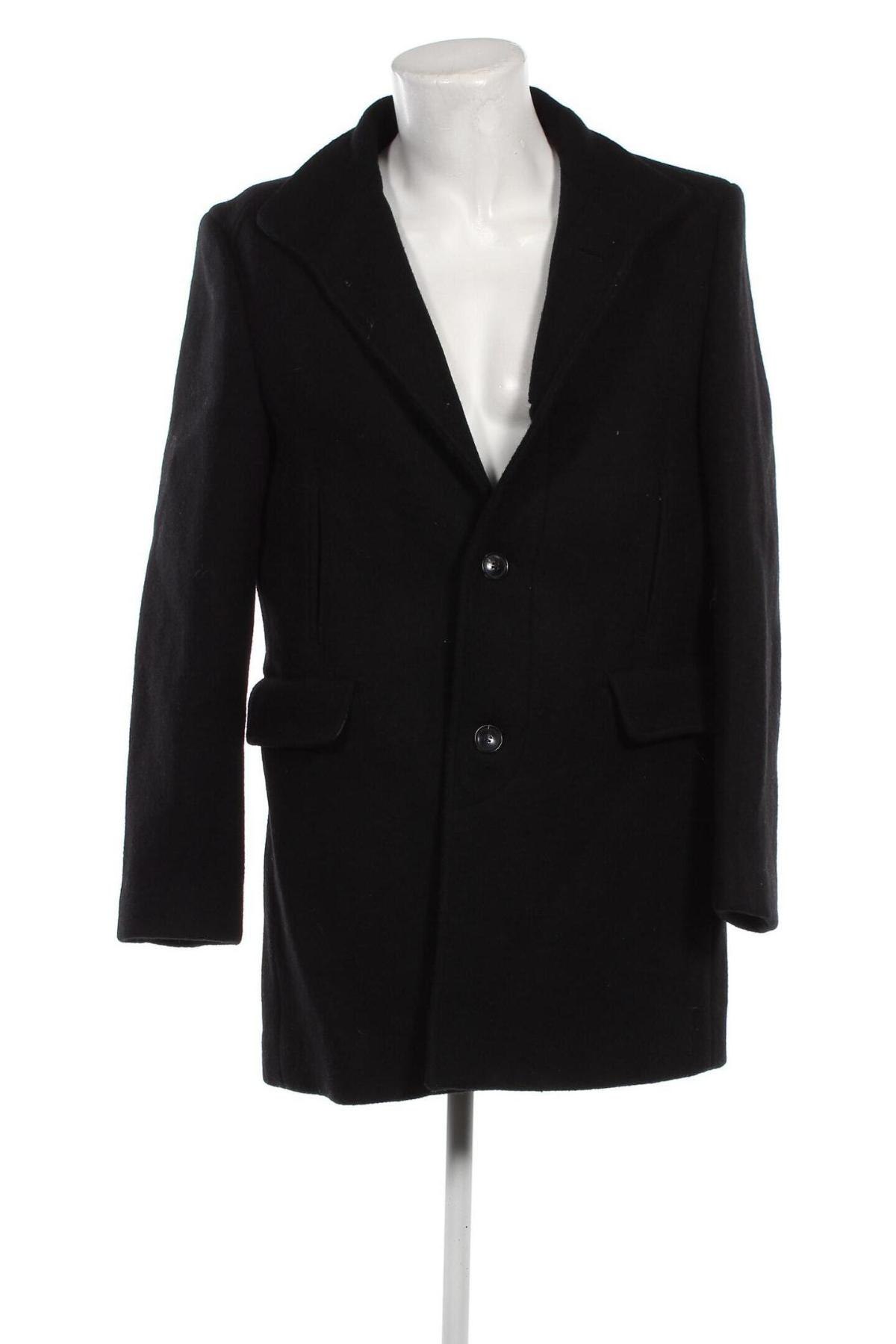 Мъжко палто Jack & Jones, Размер M, Цвят Черен, Цена 22,96 лв.