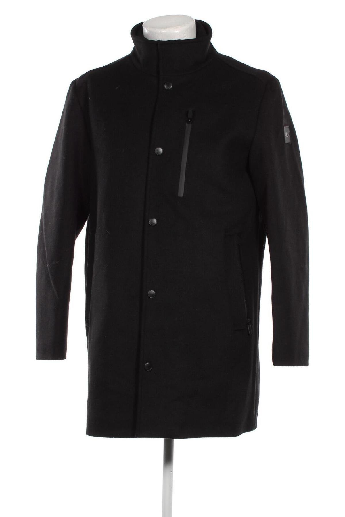 Ανδρικά παλτό Tom Tailor, Μέγεθος L, Χρώμα Μαύρο, Τιμή 70,72 €