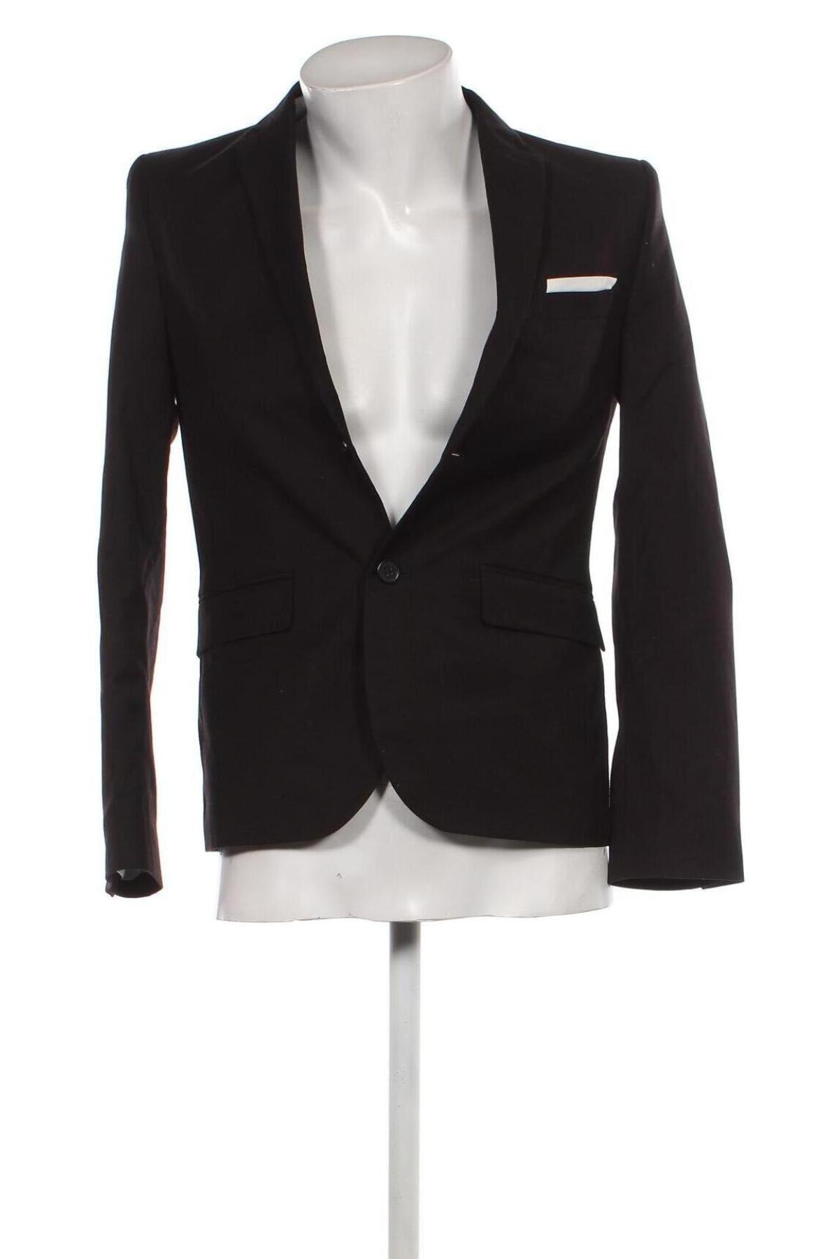 Ανδρικό σακάκι H&M, Μέγεθος S, Χρώμα Μαύρο, Τιμή 7,62 €