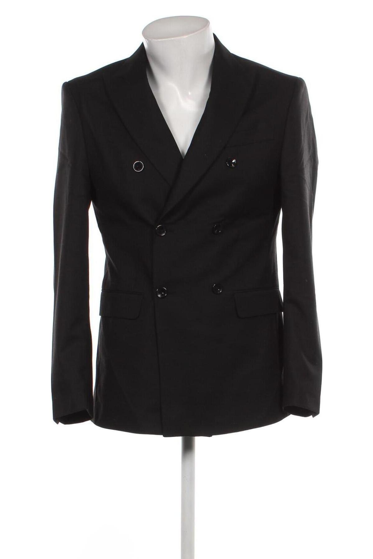 Ανδρικό σακάκι Zara, Μέγεθος M, Χρώμα Μαύρο, Τιμή 15,68 €