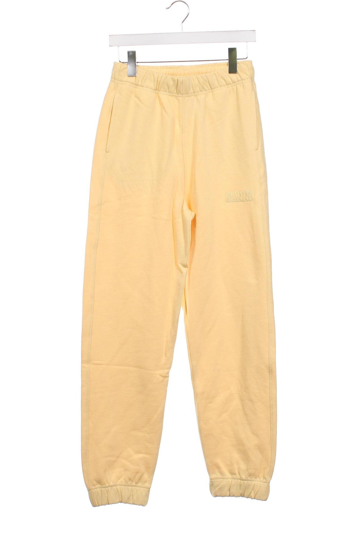 Ανδρικό αθλητικό παντελόνι Ganni, Μέγεθος XS, Χρώμα Κίτρινο, Τιμή 26,01 €