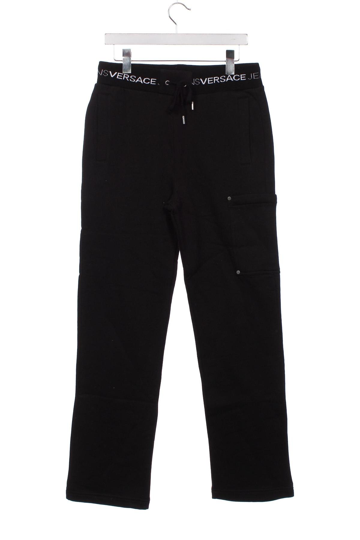 Pantaloni trening de bărbați Versace Jeans, Mărime S, Culoare Negru, Preț 470,00 Lei