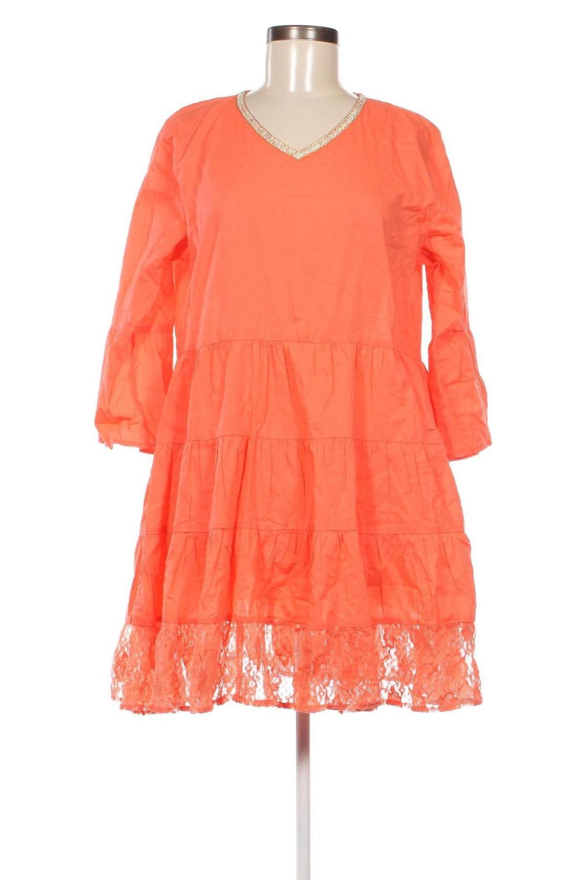 Kleid, Größe L, Farbe Orange, Preis 12,11 €