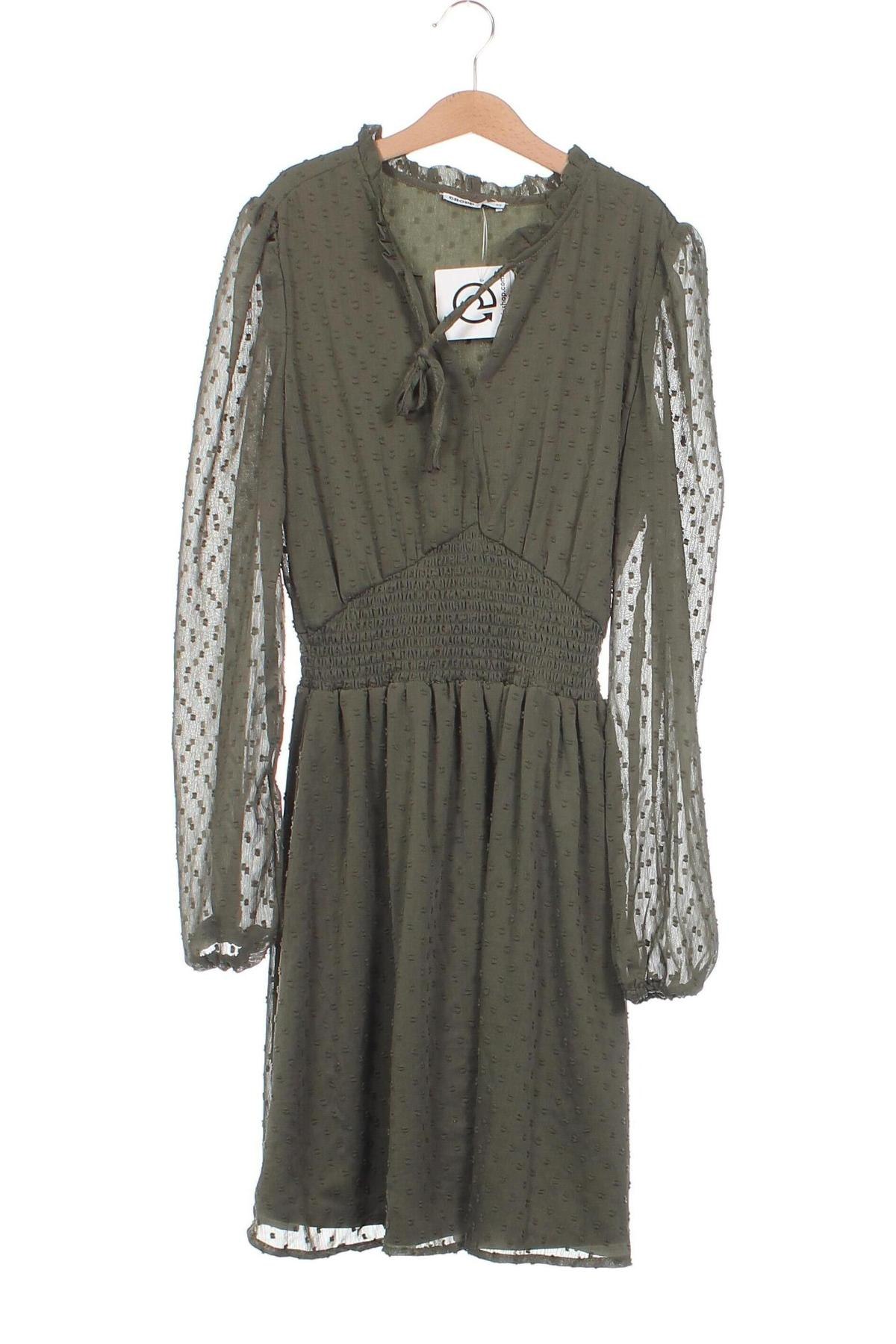 Kleid Cropp, Größe XS, Farbe Grün, Preis 13,50 €