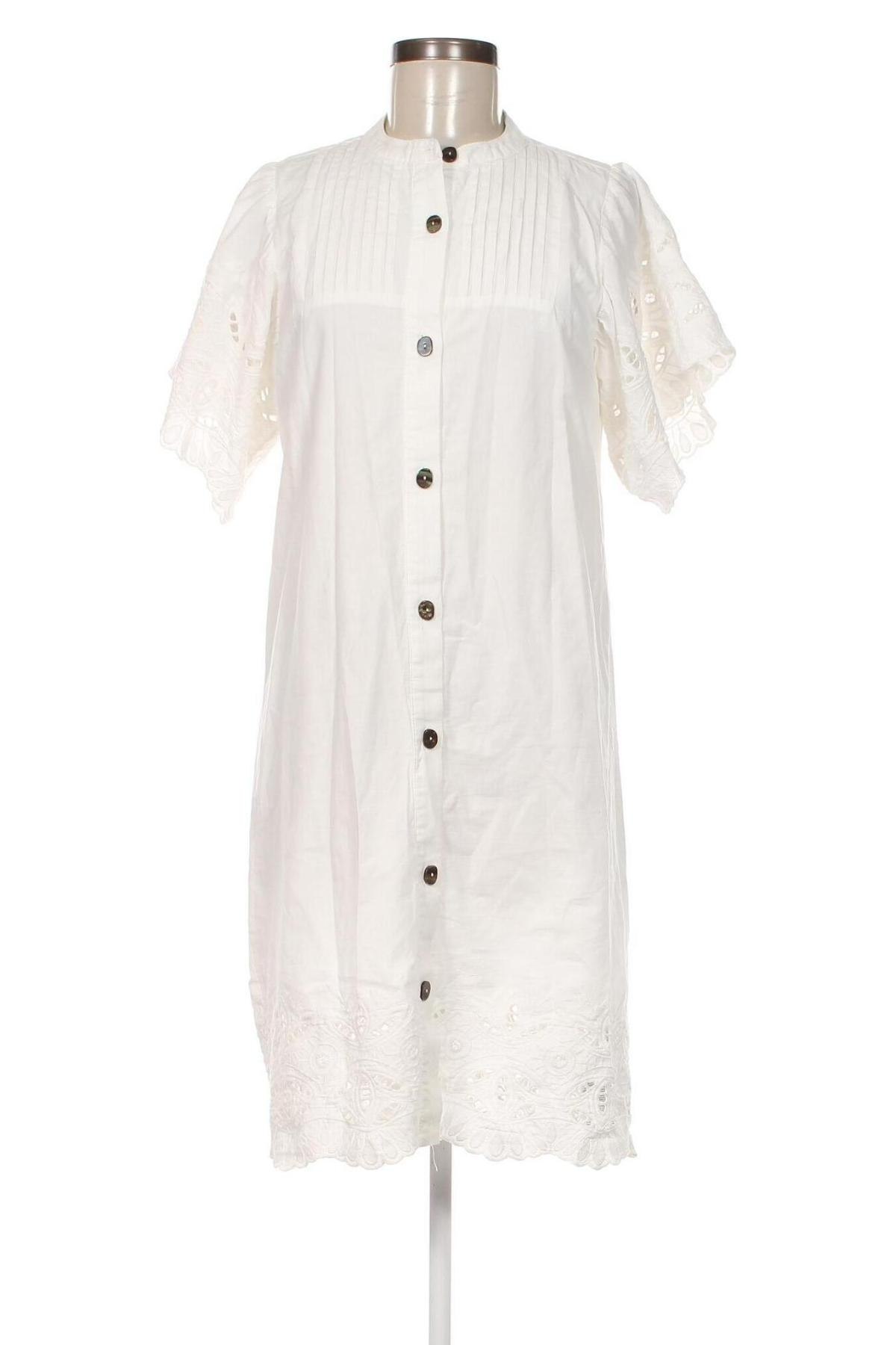 Kleid Free Quent, Größe XS, Farbe Weiß, Preis 13,50 €