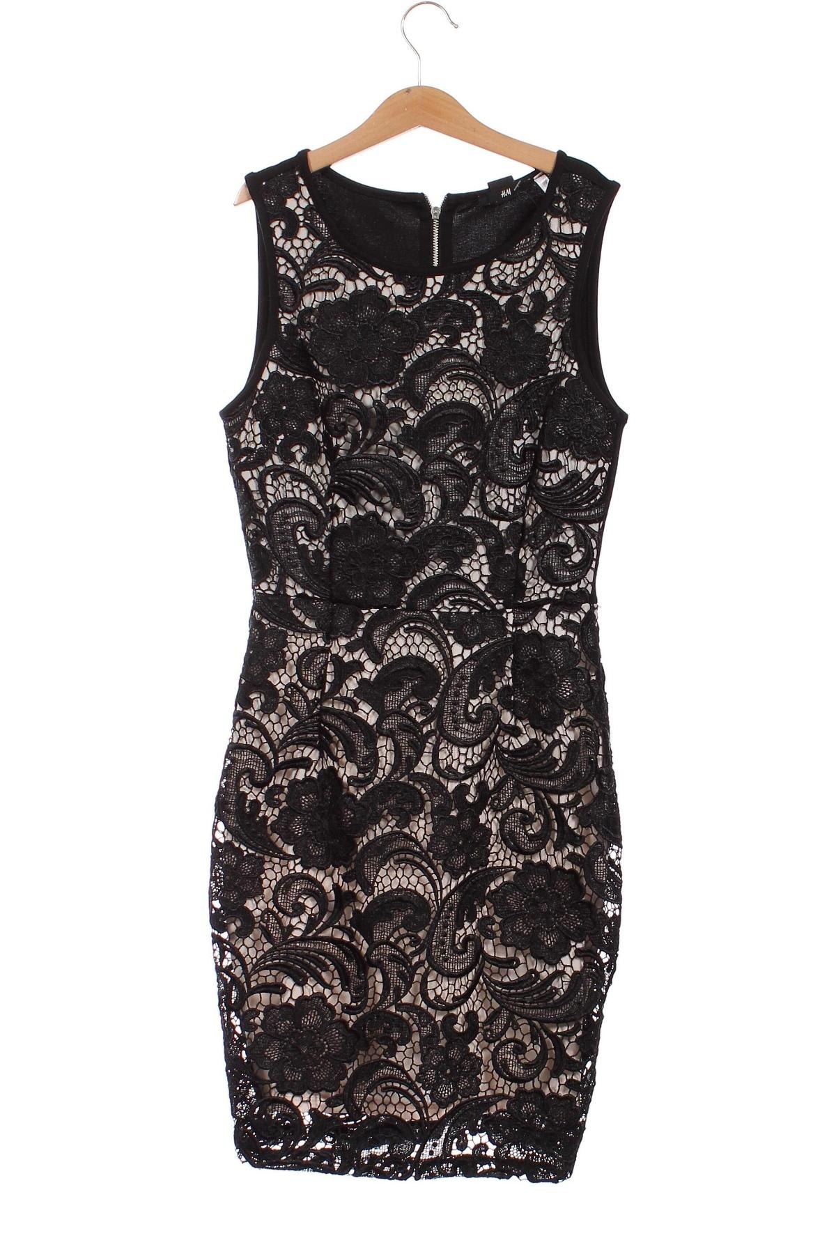 Šaty  H&M, Veľkosť XS, Farba Čierna, Cena  30,70 €