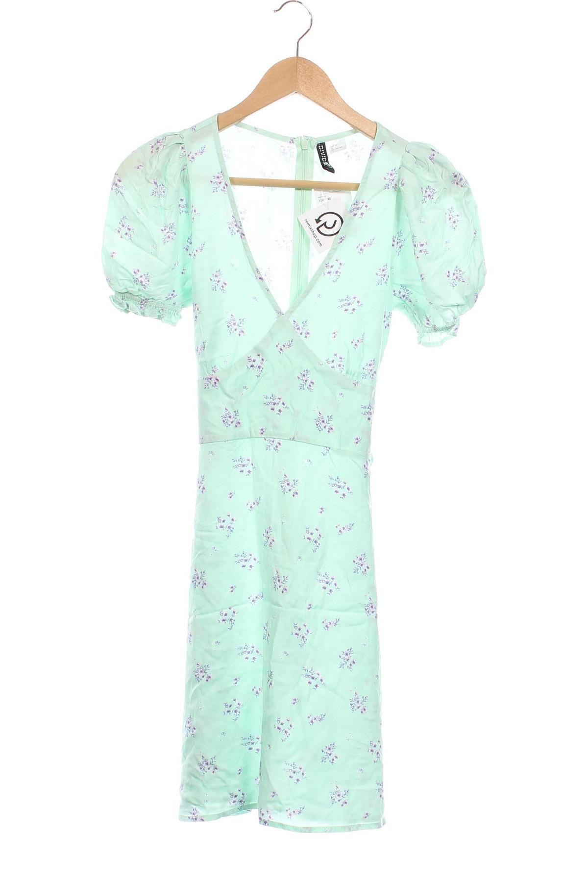 Φόρεμα H&M Divided, Μέγεθος XXS, Χρώμα Πράσινο, Τιμή 17,07 €
