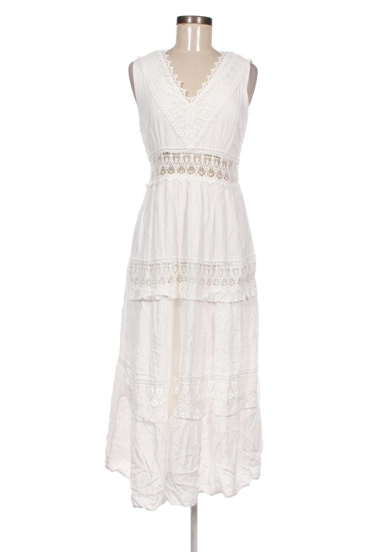 Kleid Jean Louis Francois, Größe M, Farbe Weiß, Preis 14,84 €
