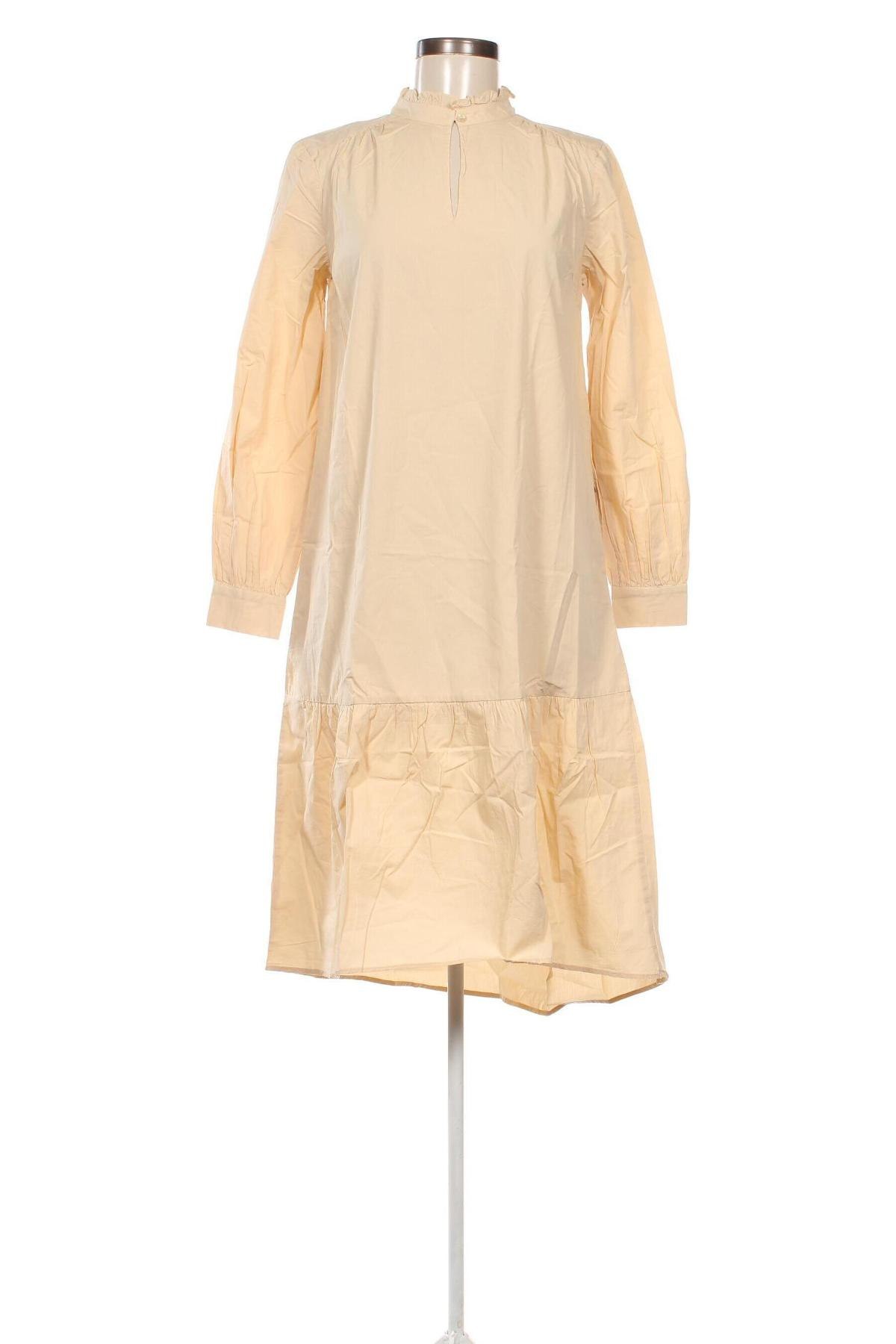 Kleid Pieces, Größe S, Farbe Beige, Preis € 39,69