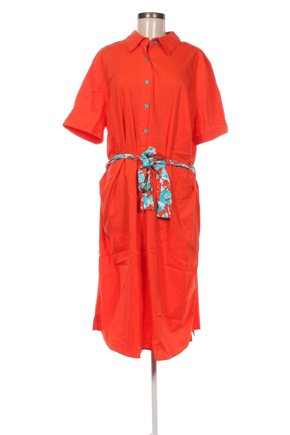 Kleid Sheego, Größe 3XL, Farbe Rot, Preis 45,09 €