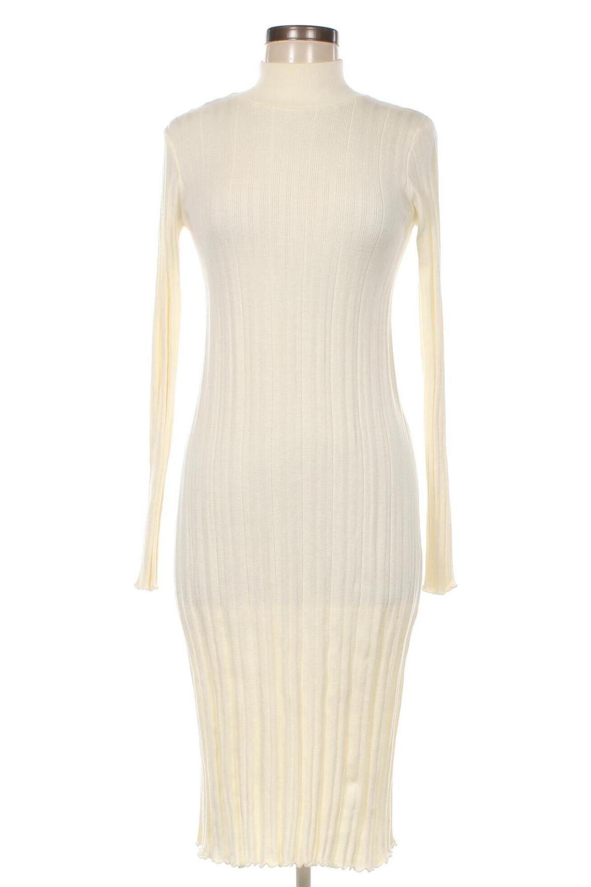 Kleid Zara, Größe M, Farbe Ecru, Preis 10,46 €