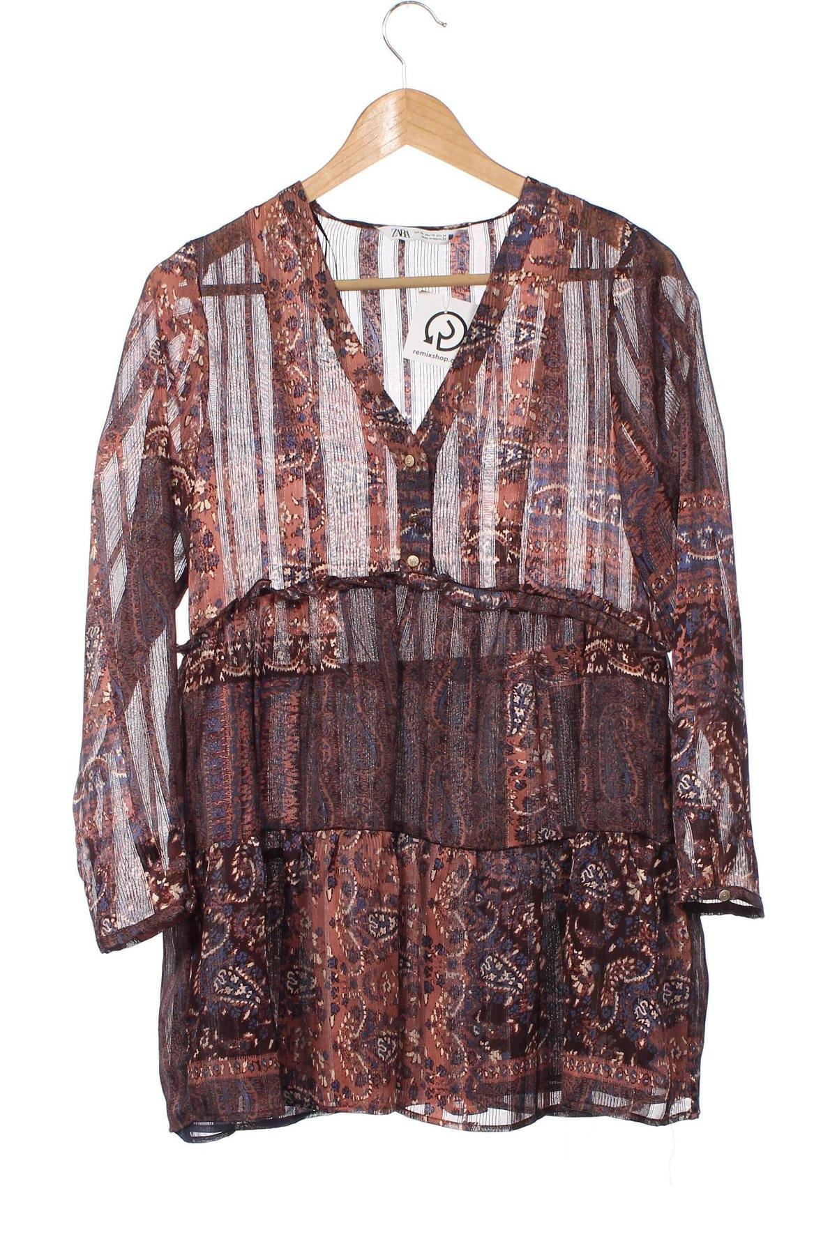 Tunika Zara, Größe XS, Farbe Mehrfarbig, Preis 17,44 €